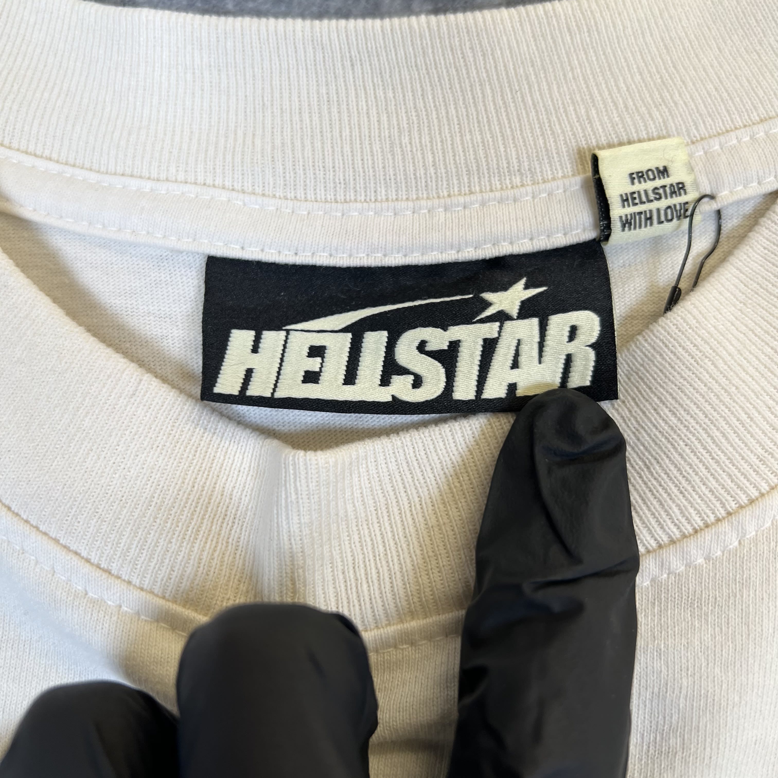 260764 Hellstar Classic T-Shirt (Gel Print) 'White/Blue'