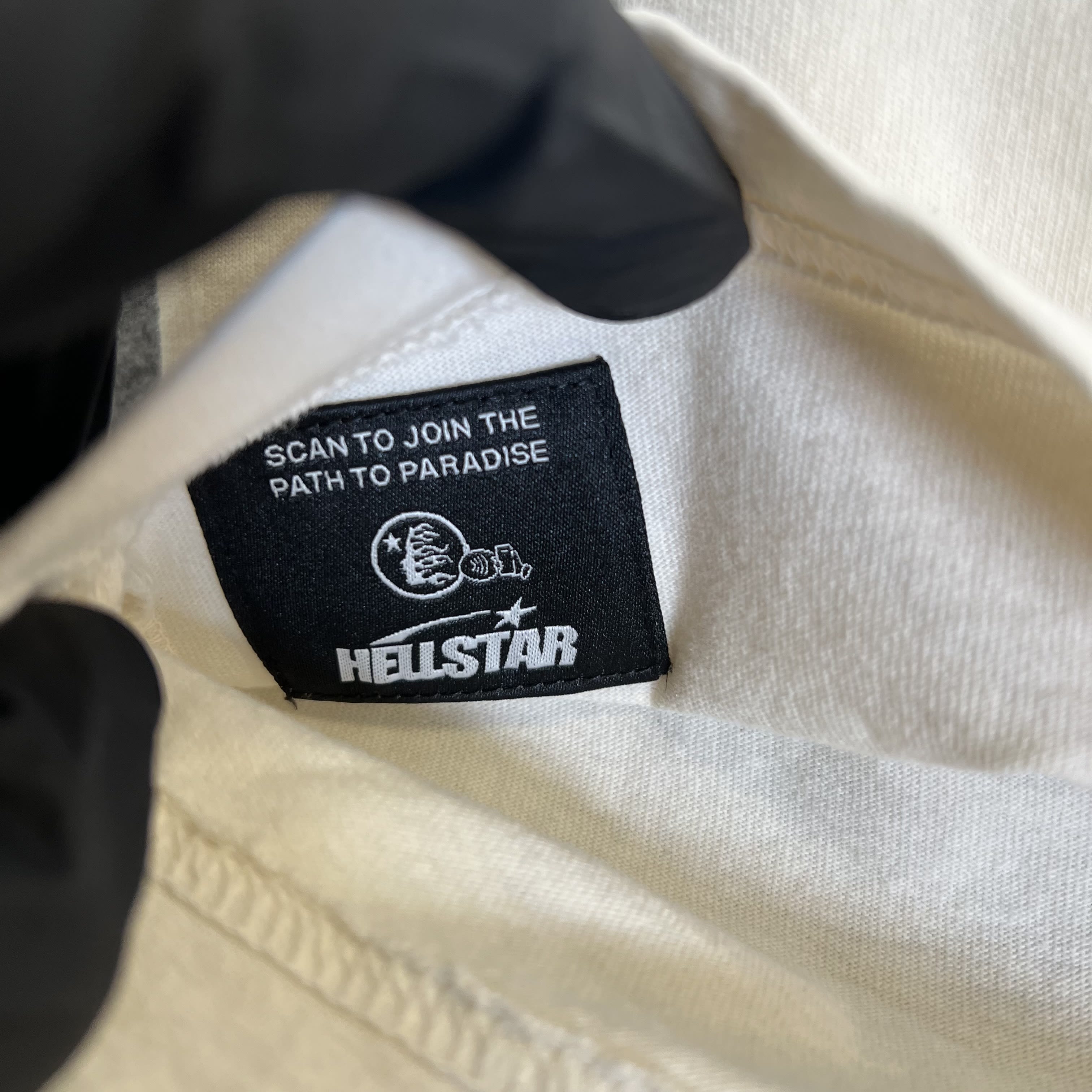 260764 Hellstar Classic T-Shirt (Gel Print) 'White/Blue'