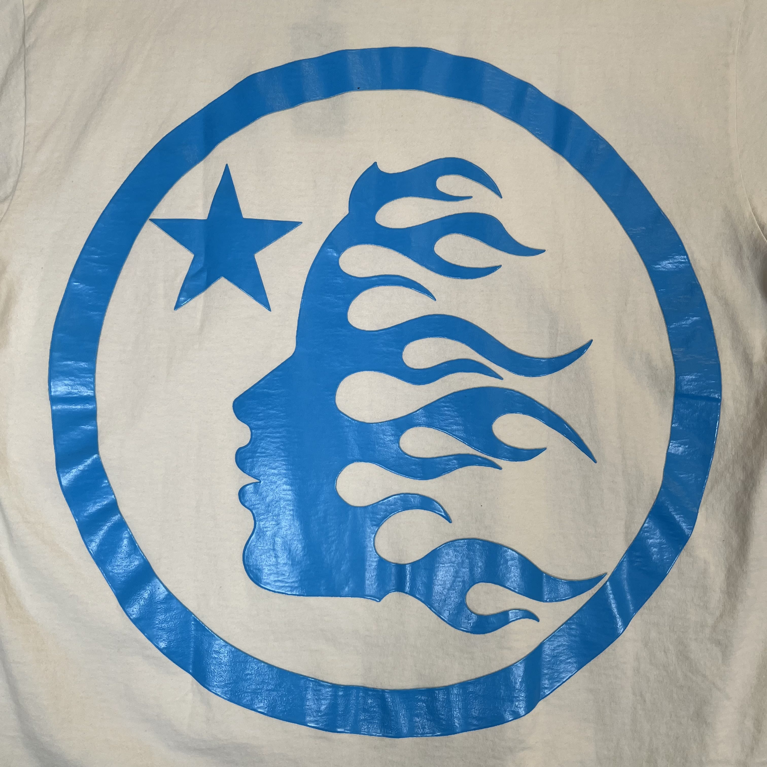 260764 Hellstar Classic T-Shirt (Gel Print) 'White/Blue'