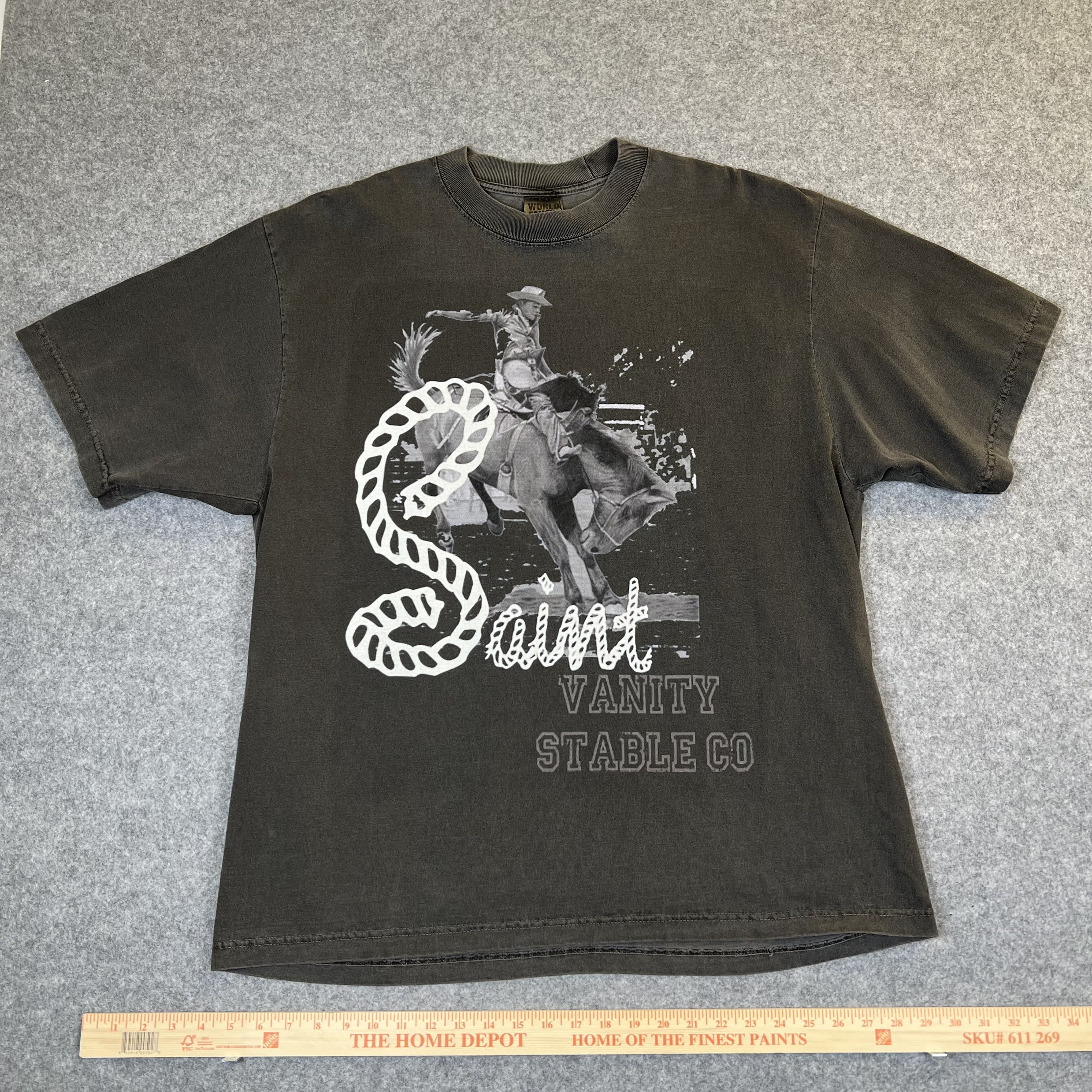 260593 Saint Vanity Stable Tee 'Faded Black'