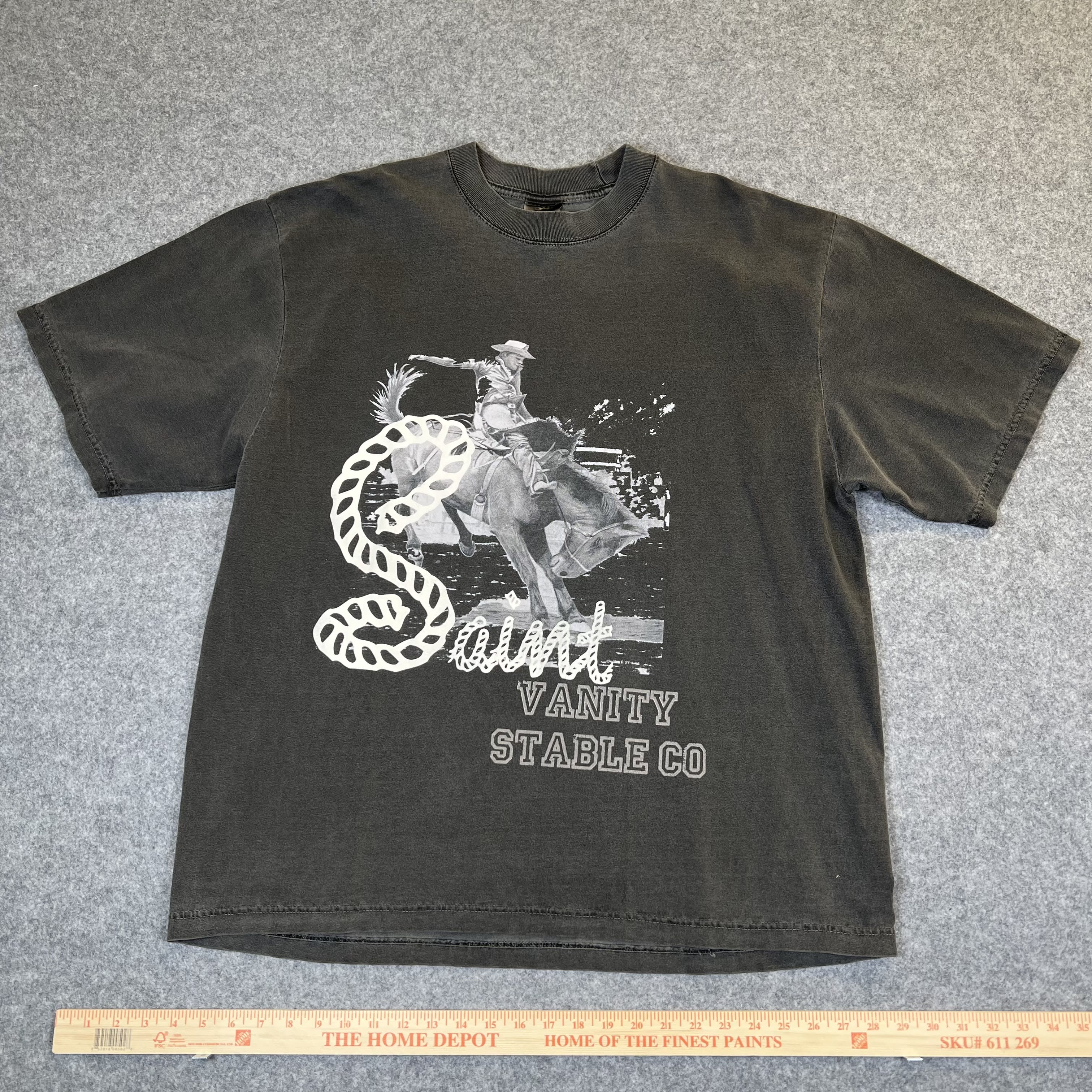260594 Saint Vanity Stable Tee 'Faded Black'