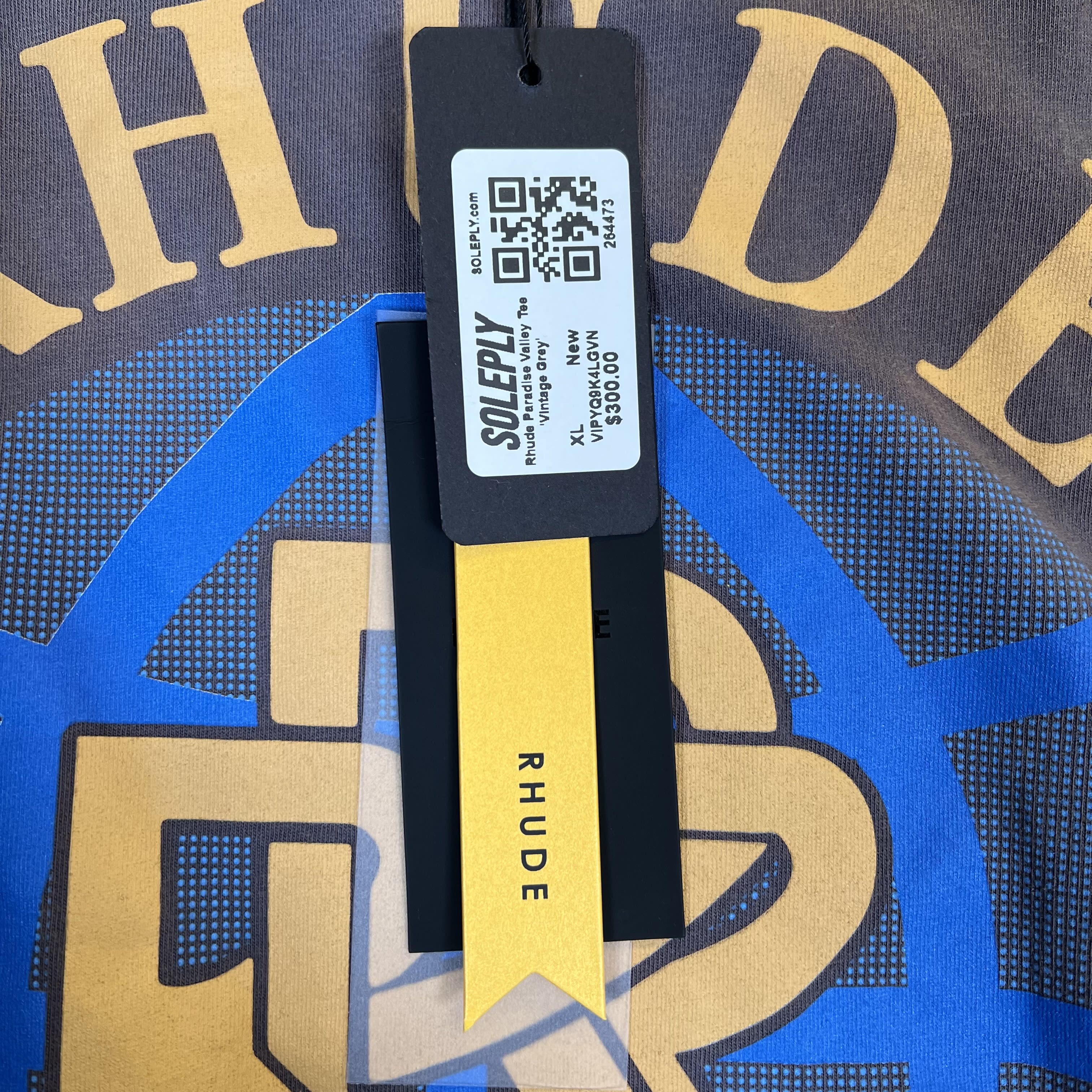 264473 Rhude Paradise Valley Tee 'Vintage Grey'