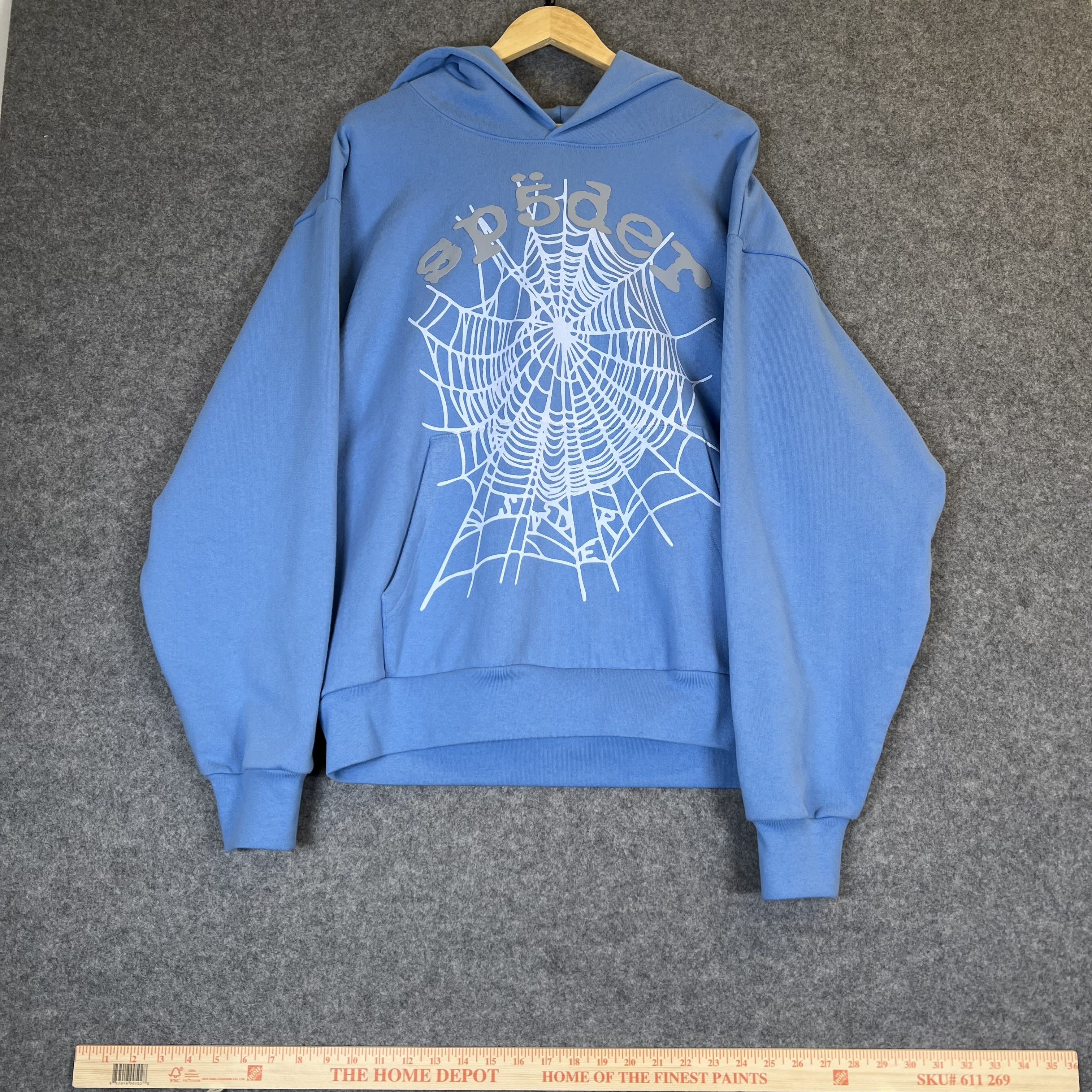 459884 Sp5der OG Web V2 Hoodie Dusty Blue