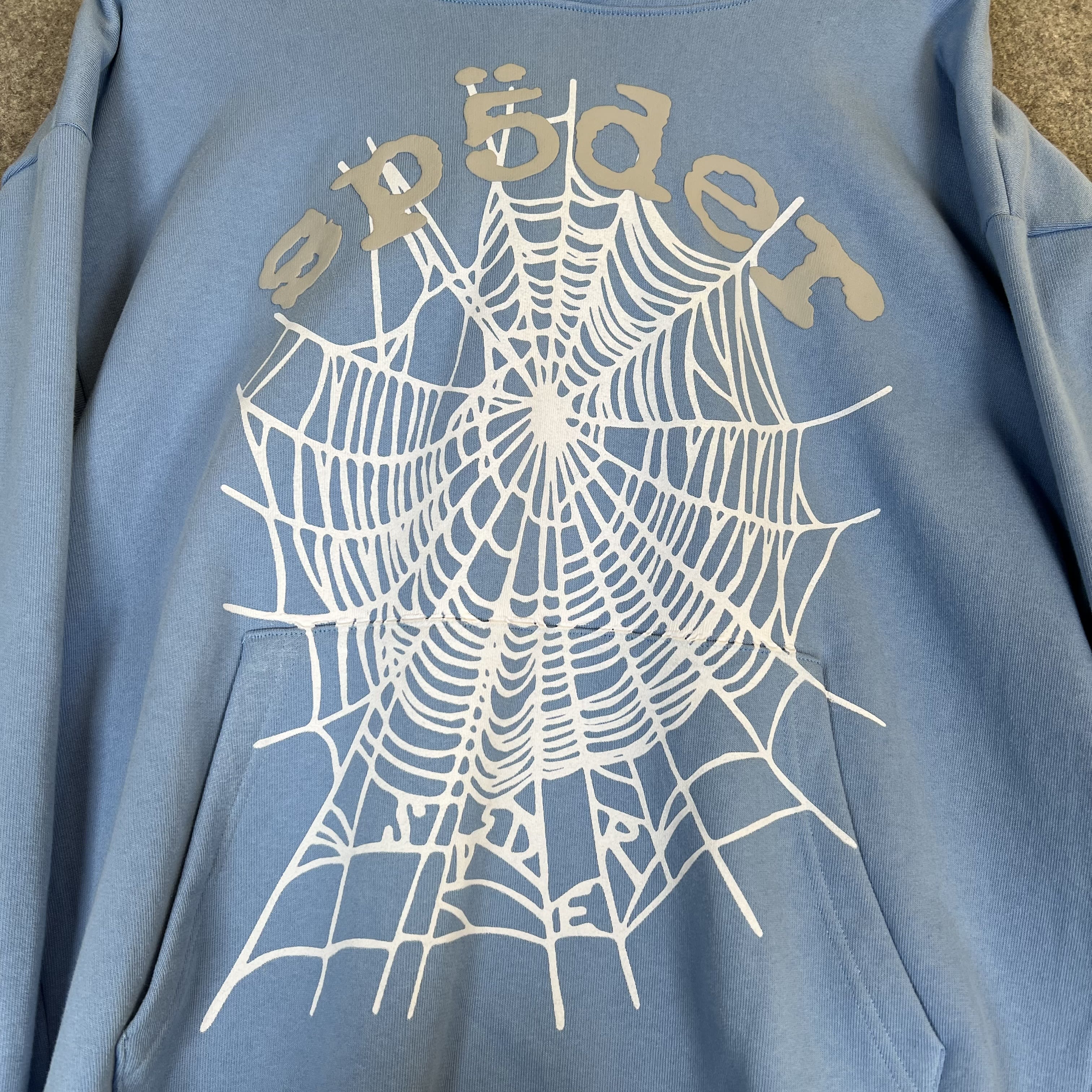 459884 Sp5der OG Web V2 Hoodie Dusty Blue