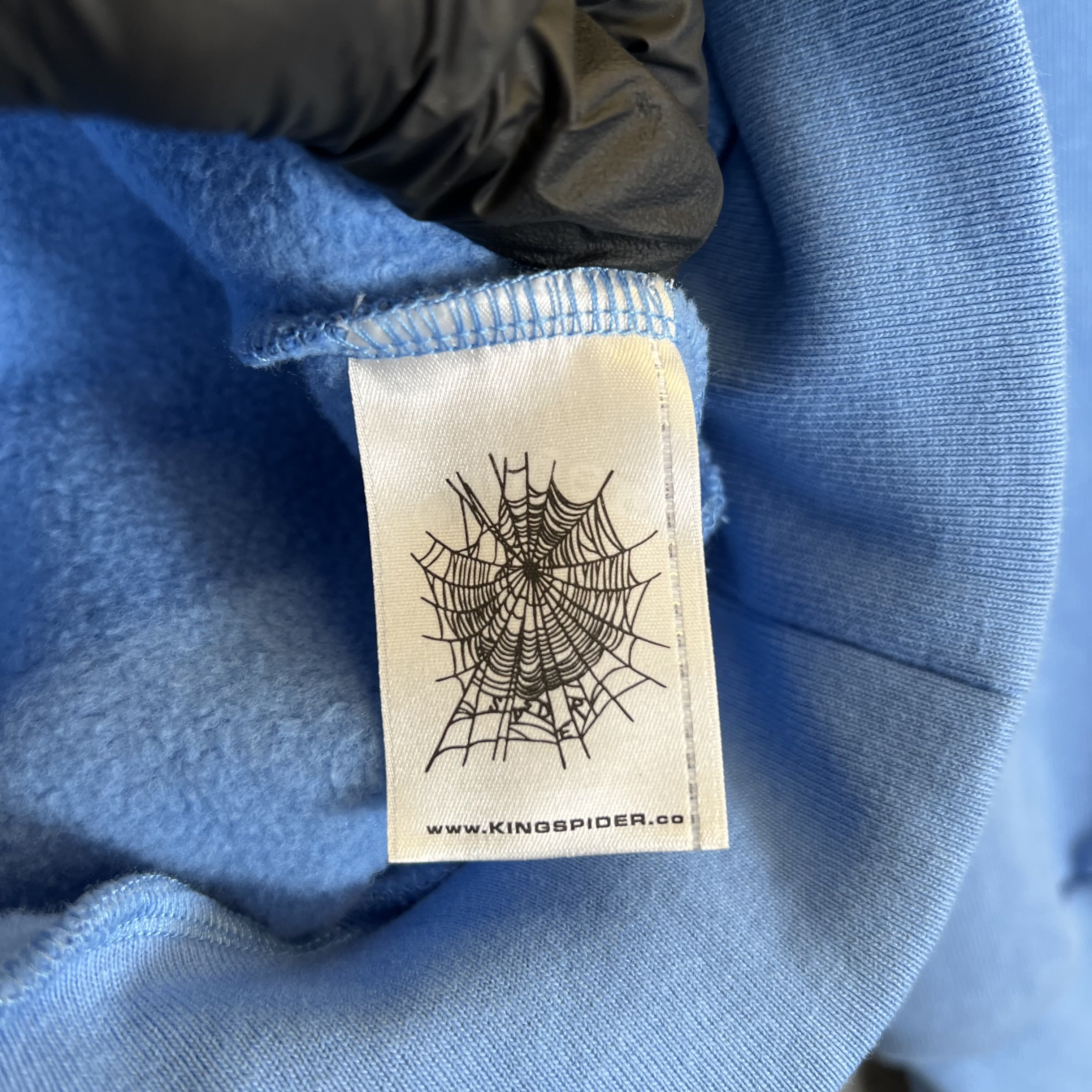 459884 Sp5der OG Web V2 Hoodie Dusty Blue