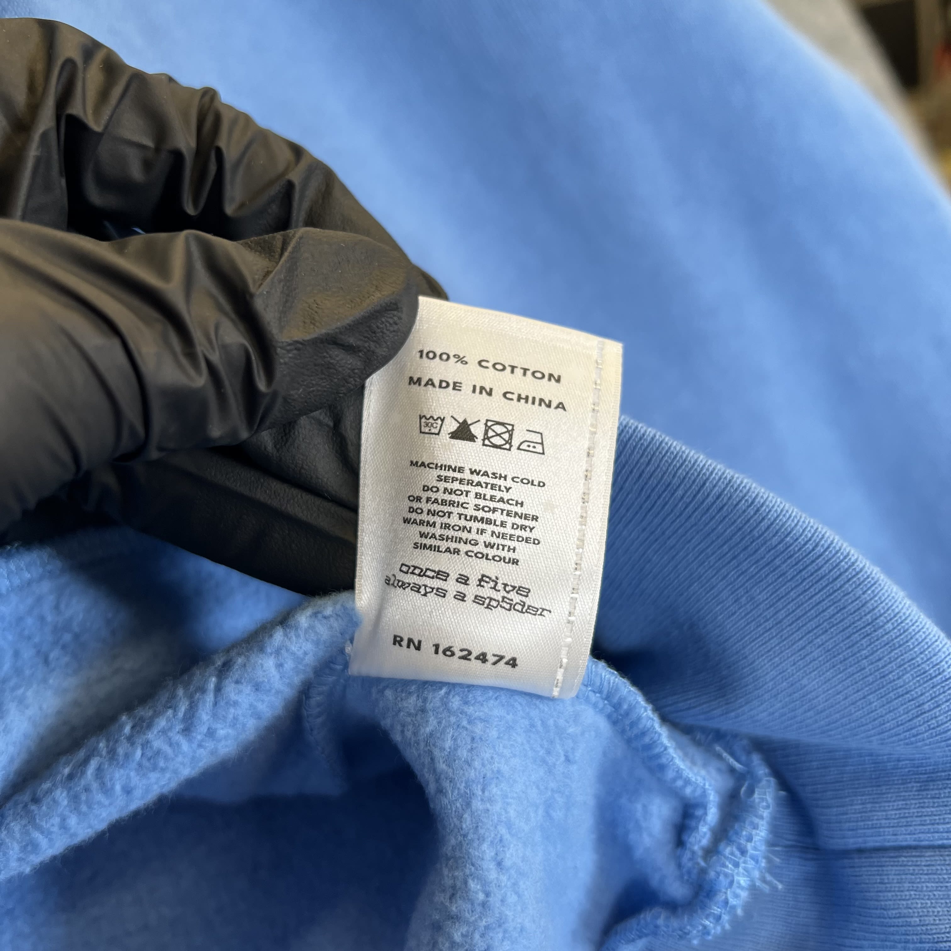 459884 Sp5der OG Web V2 Hoodie Dusty Blue