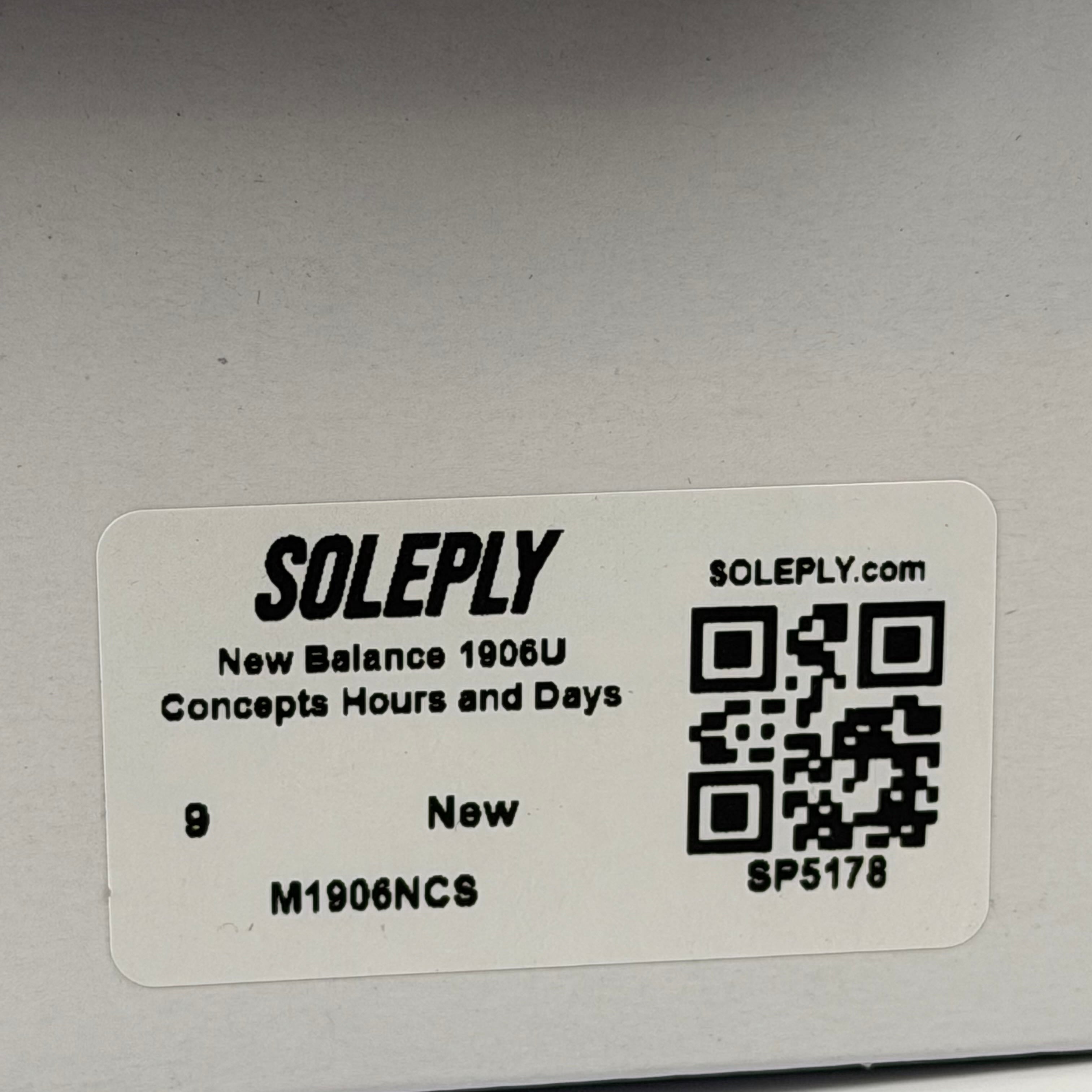 SP5178 New Balance 1906U Concepts Hours and Days
