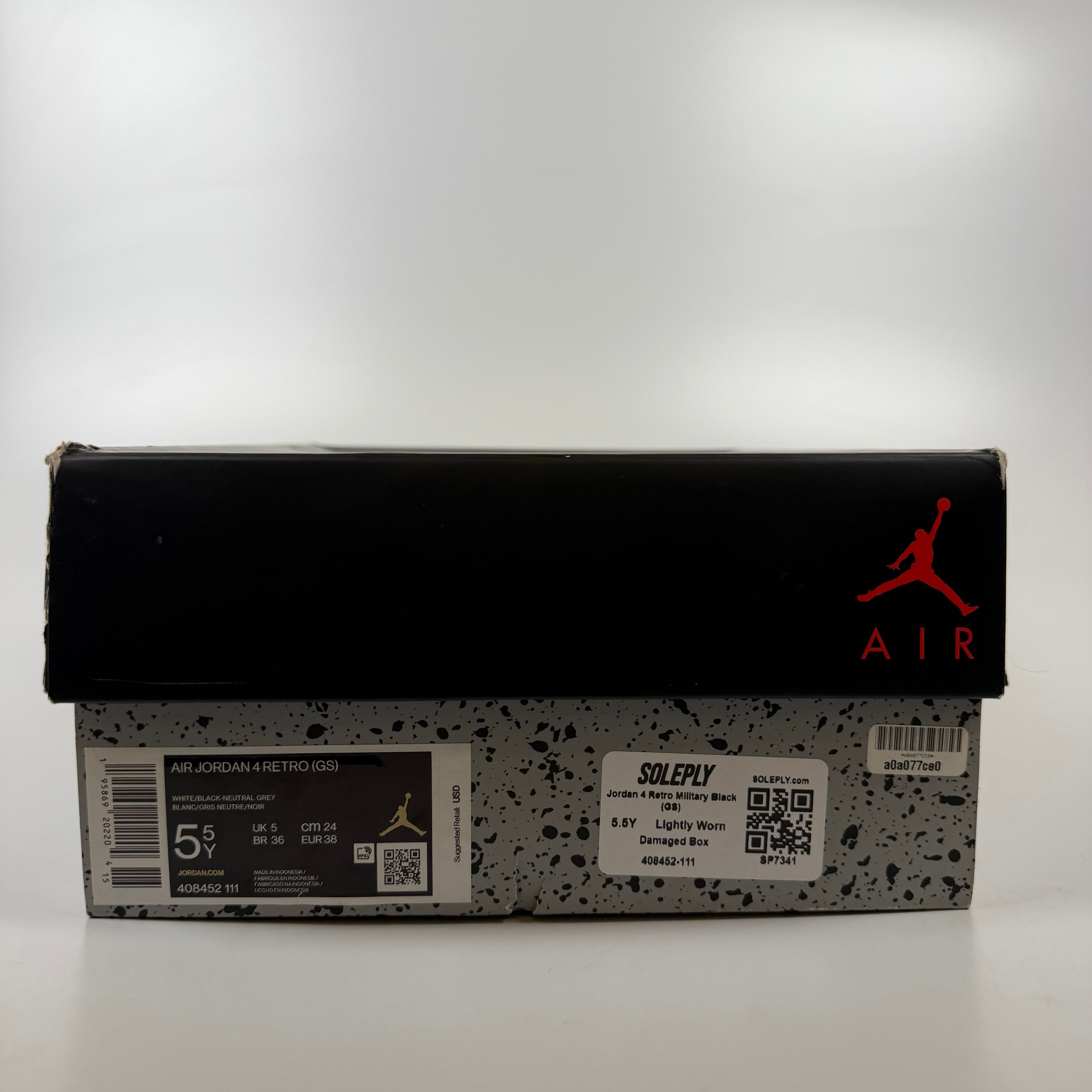 SP7341 Jordan 4 Retro Military Black (GS)