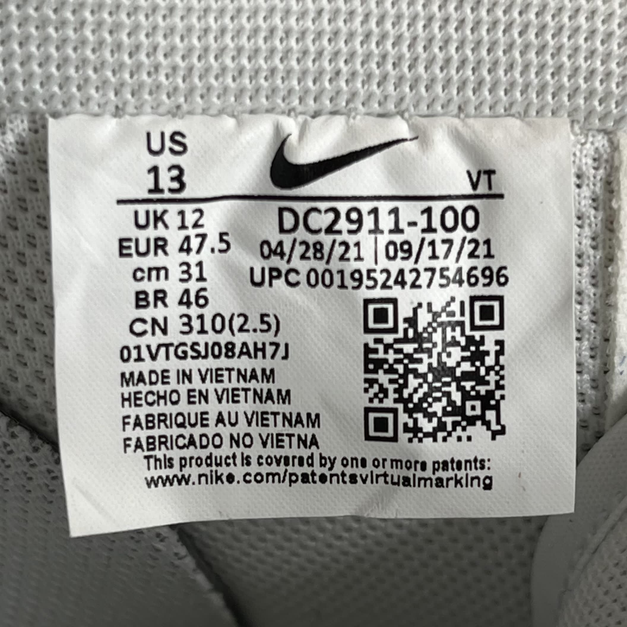 282819 Air Force 1 '07 'White Pure Platinum'