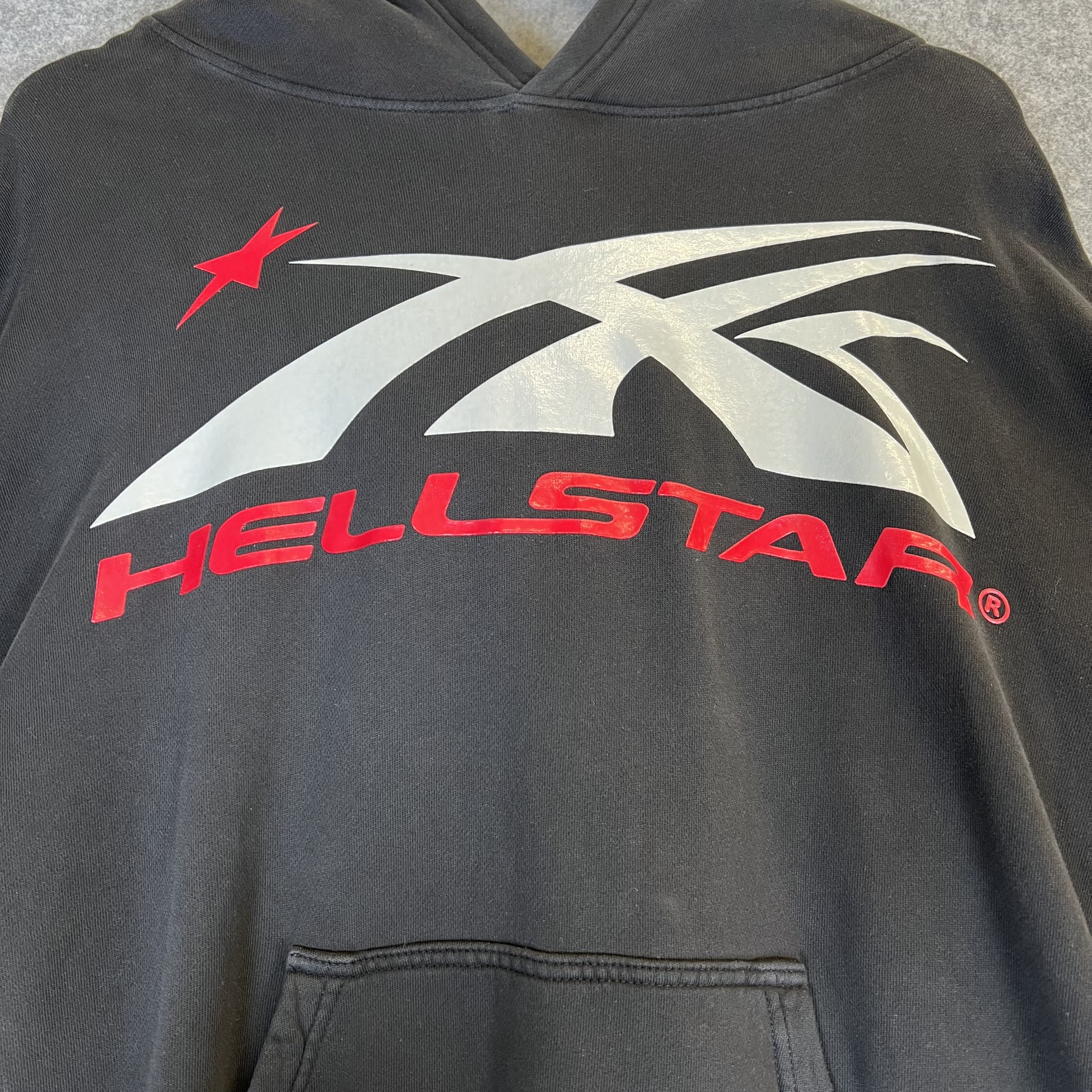 261201 Hellstar Sport Logo Hoodie Black