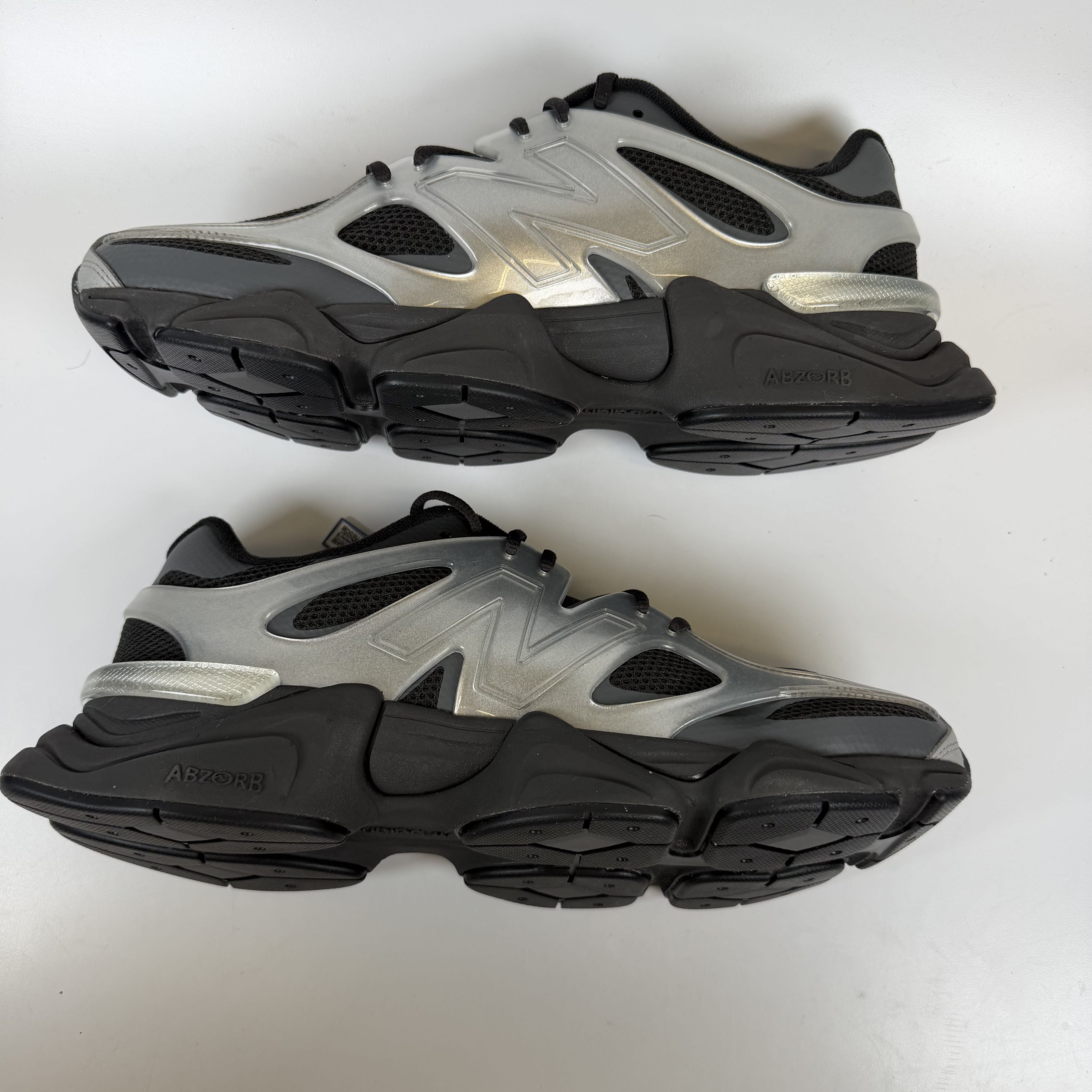 SP12288 New Balance 9060 X Silver Metallic Black Cement