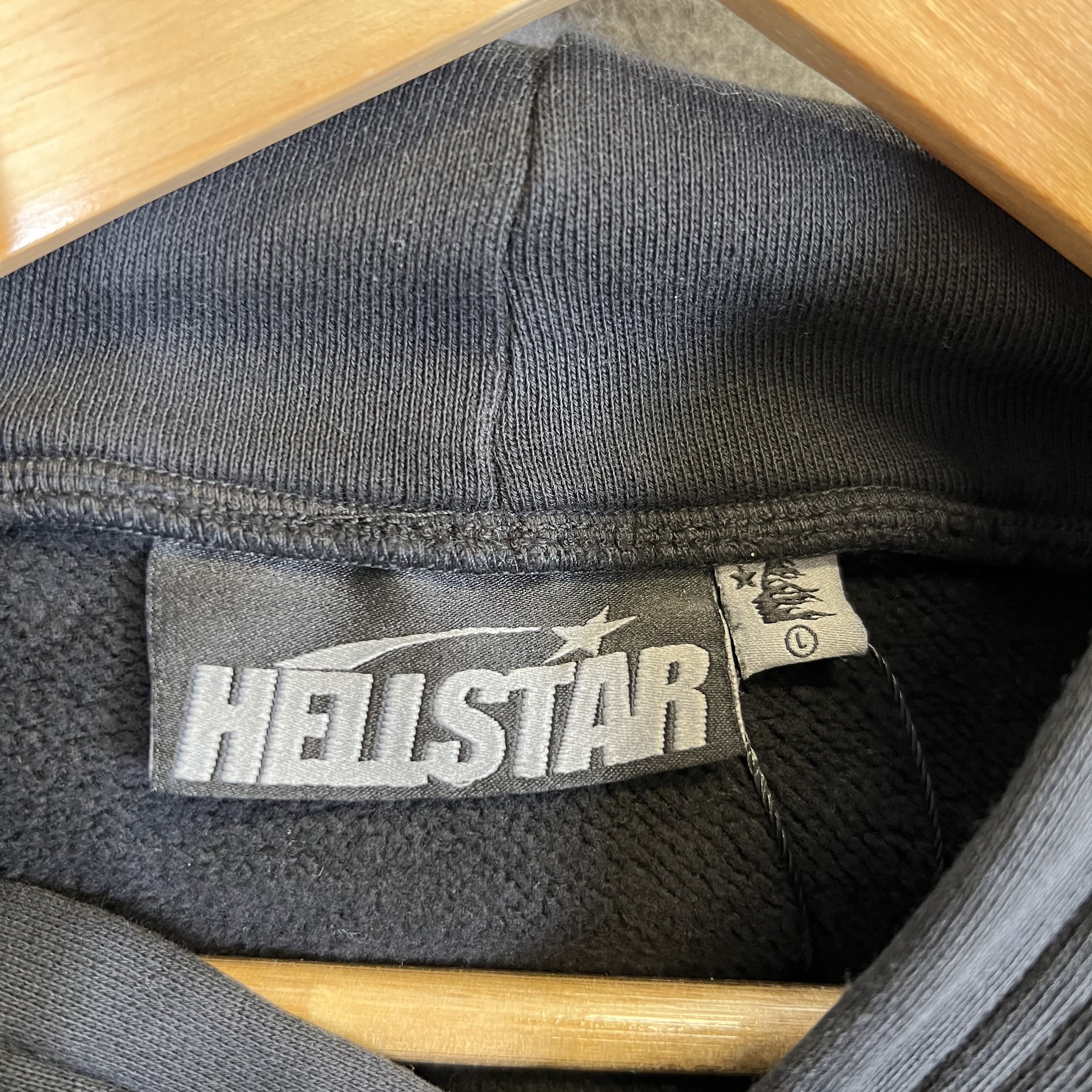 261201 Hellstar Sport Logo Hoodie Black