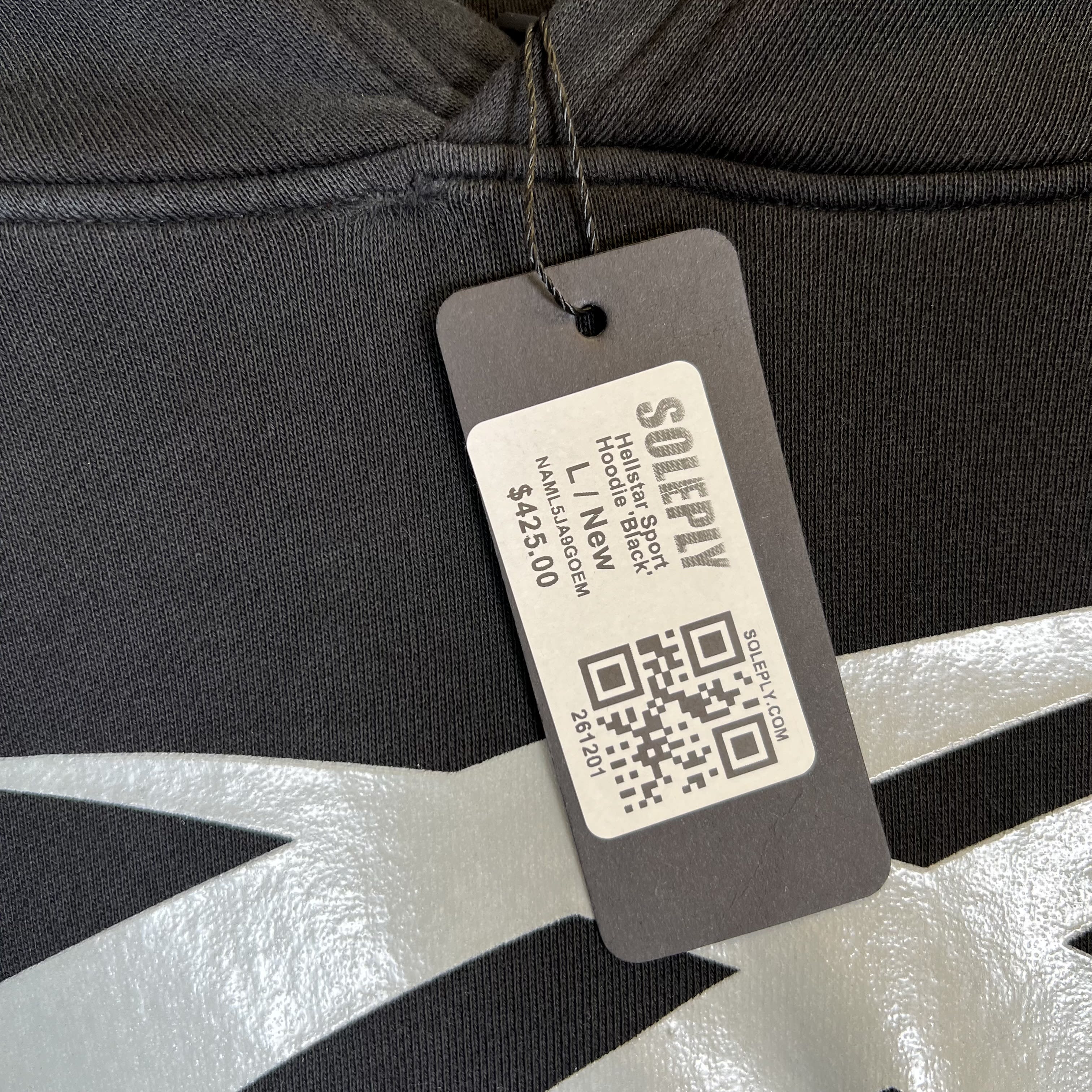 261201 Hellstar Sport Logo Hoodie Black