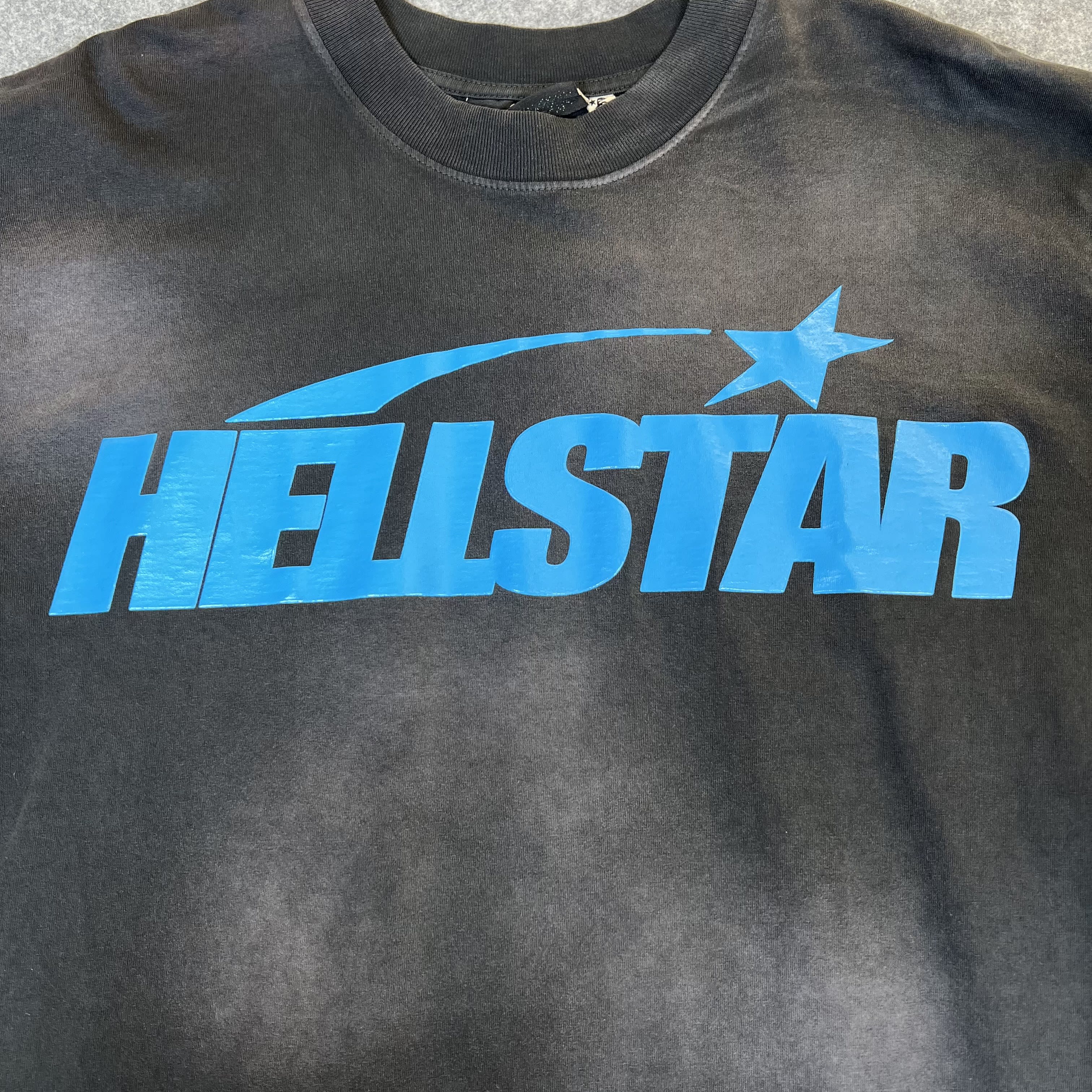 260799 Hellstar Classic T-Shirt (Gel Print) 'Black/Blue'