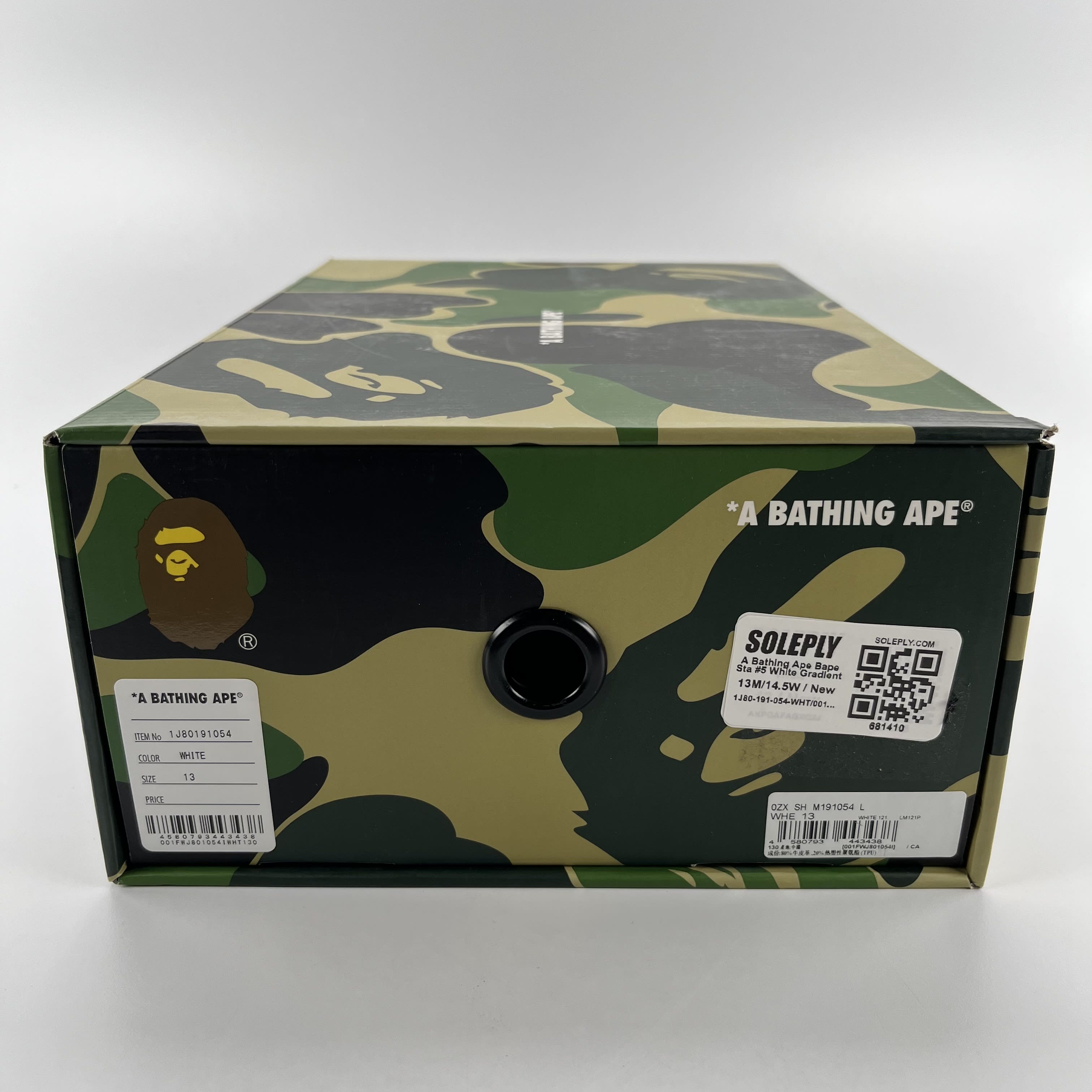 681410 A Bathing Ape Bape Sta #5 White Gradient