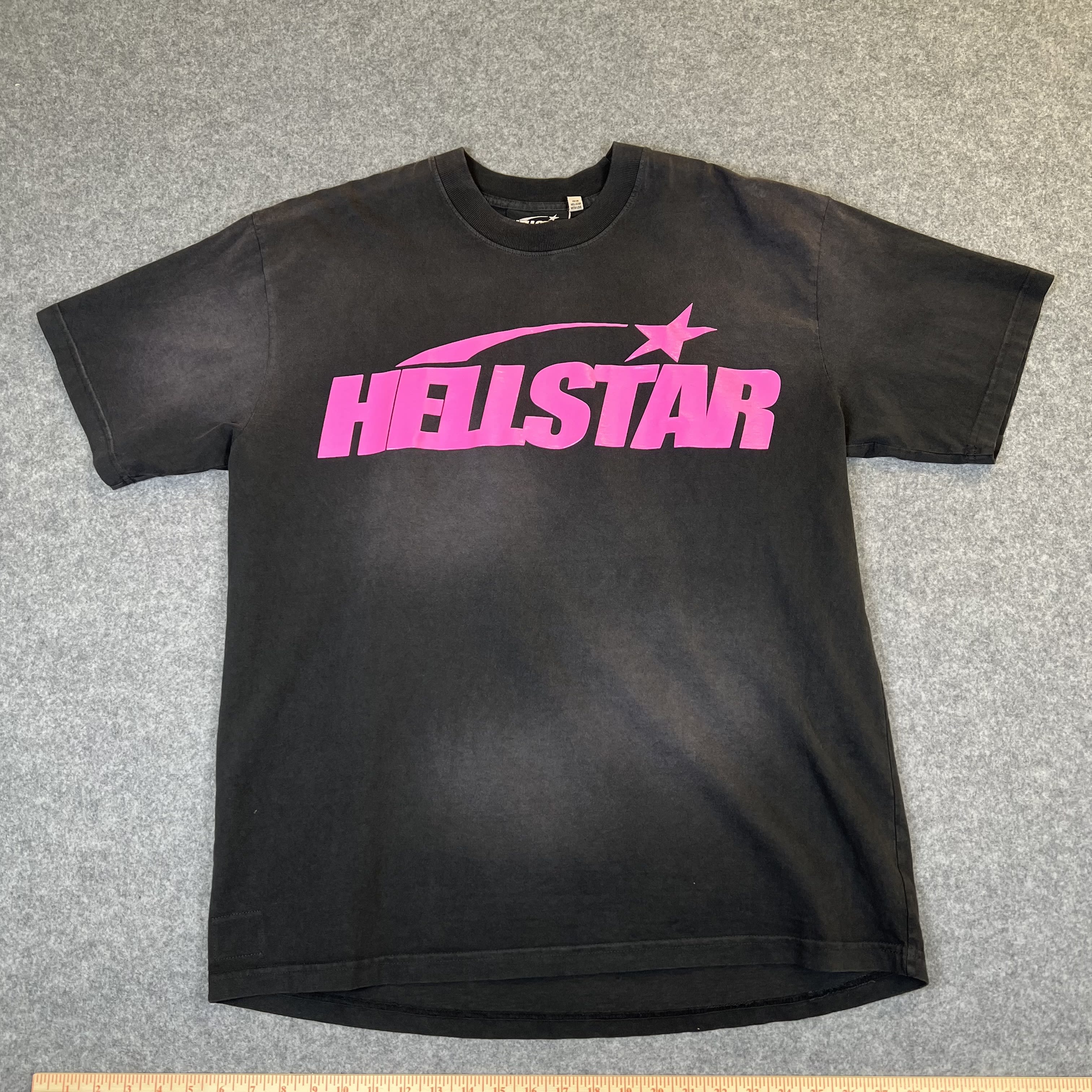 260780 Hellstar Classic T-Shirt (Gel Print) 'Black/Pink'