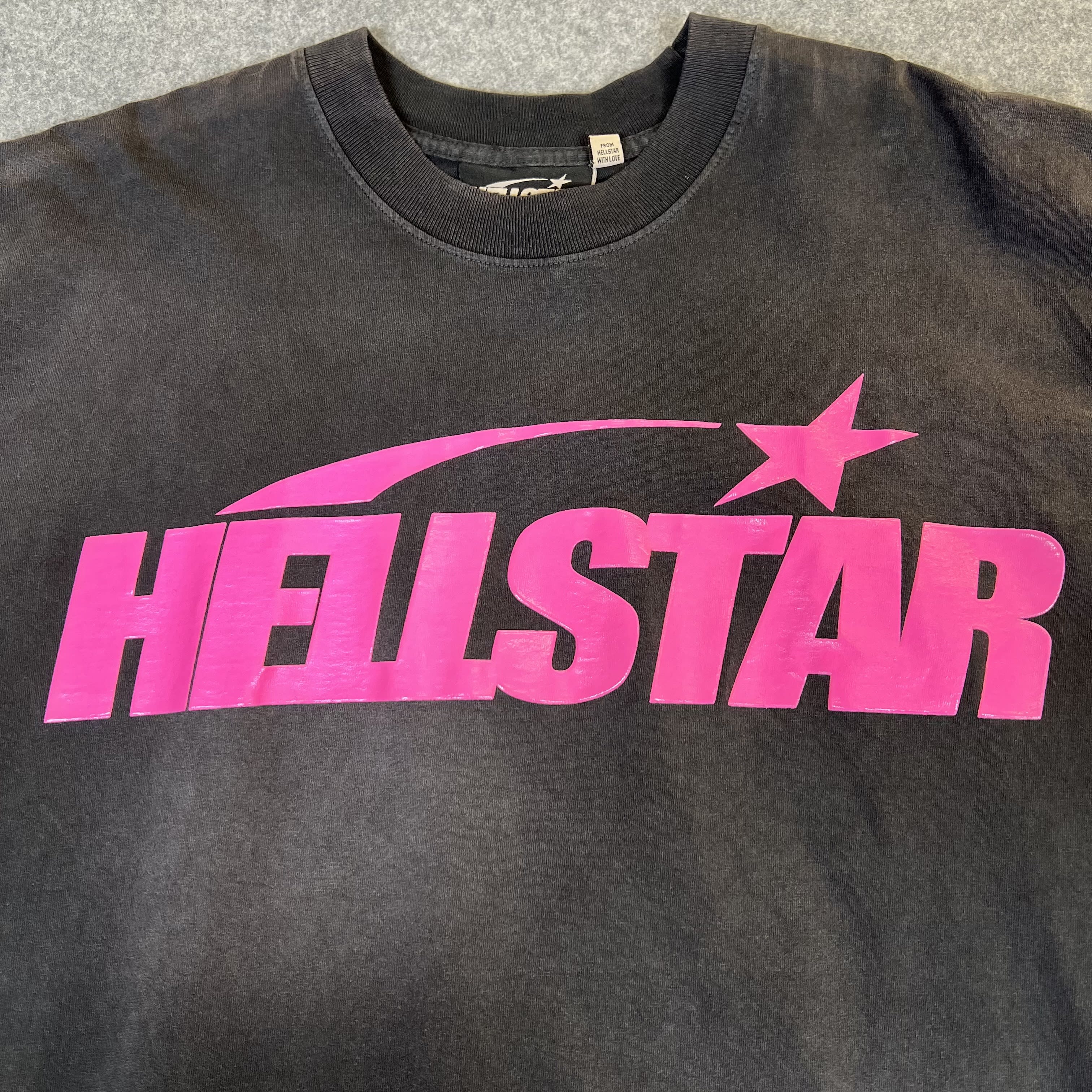260780 Hellstar Classic T-Shirt (Gel Print) 'Black/Pink'
