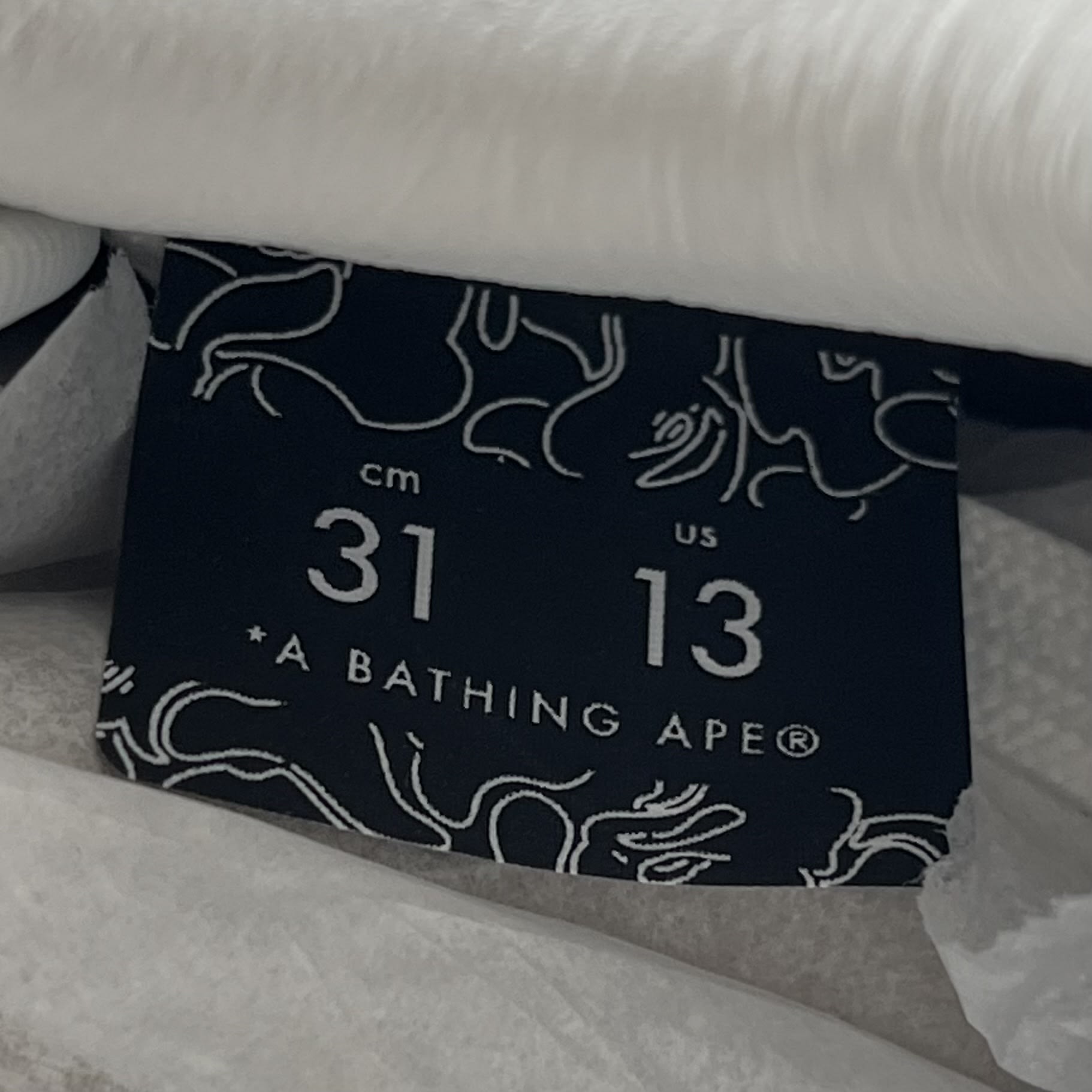 681410 A Bathing Ape Bape Sta #5 White Gradient