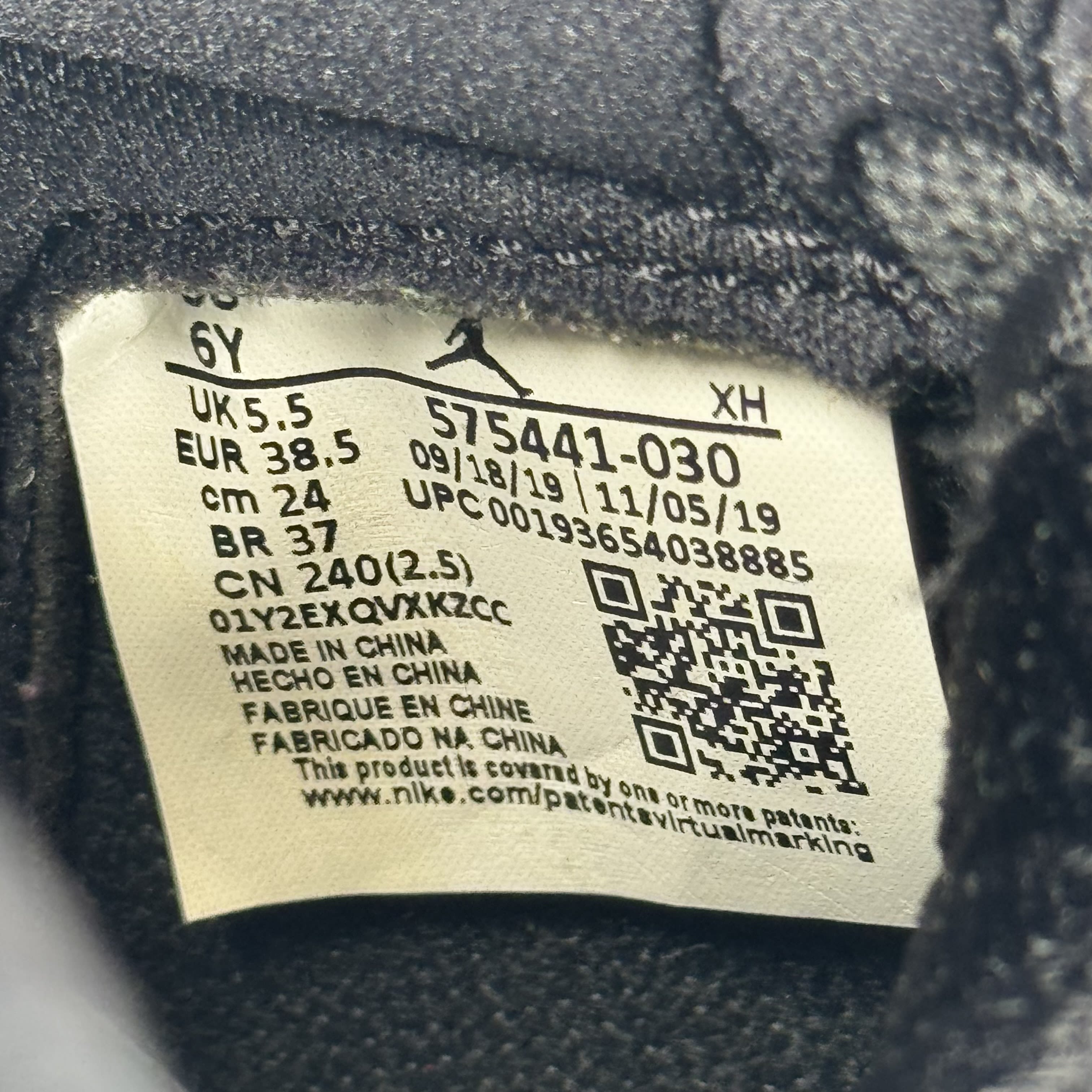 SP3448 Jordan 1 Retro High Pine Green Black (GS)