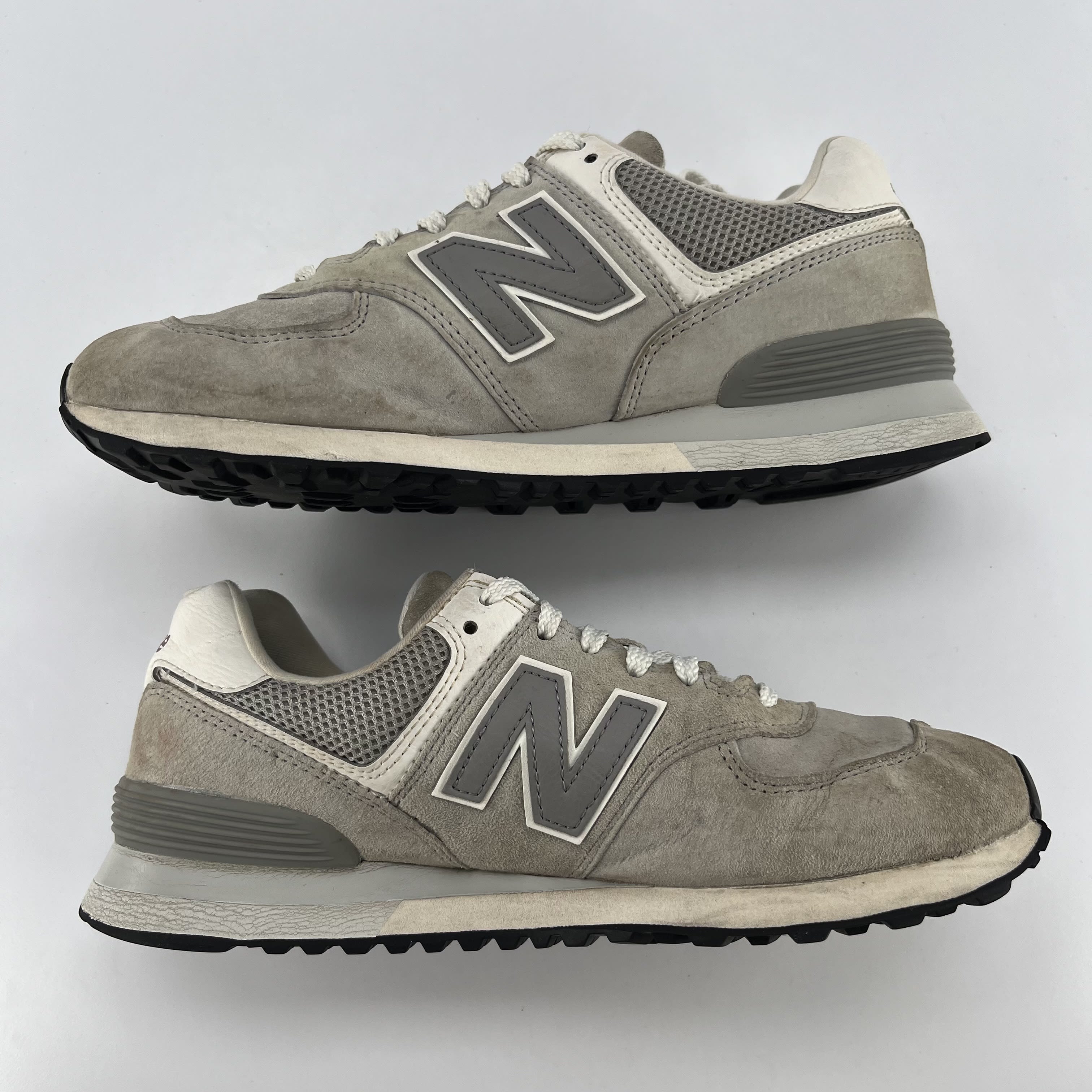 822445 New Balance 574 Rain Cloud White