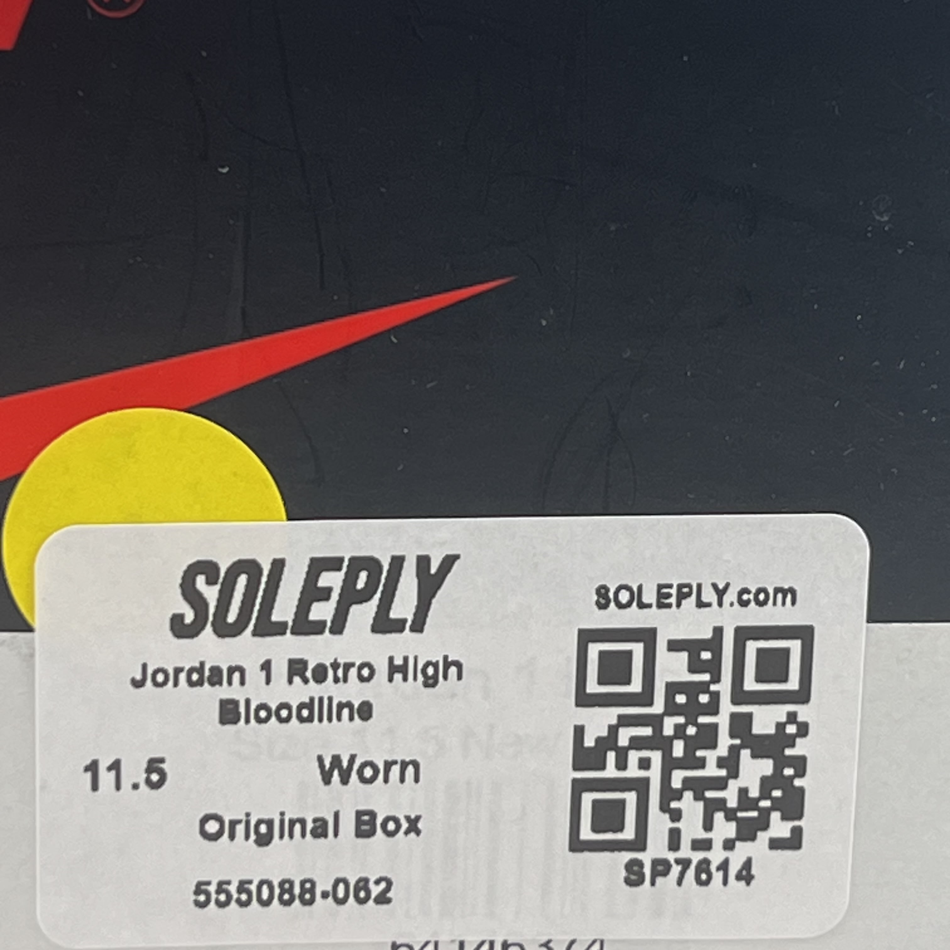 SP7614 Jordan 1 Retro High Bloodline