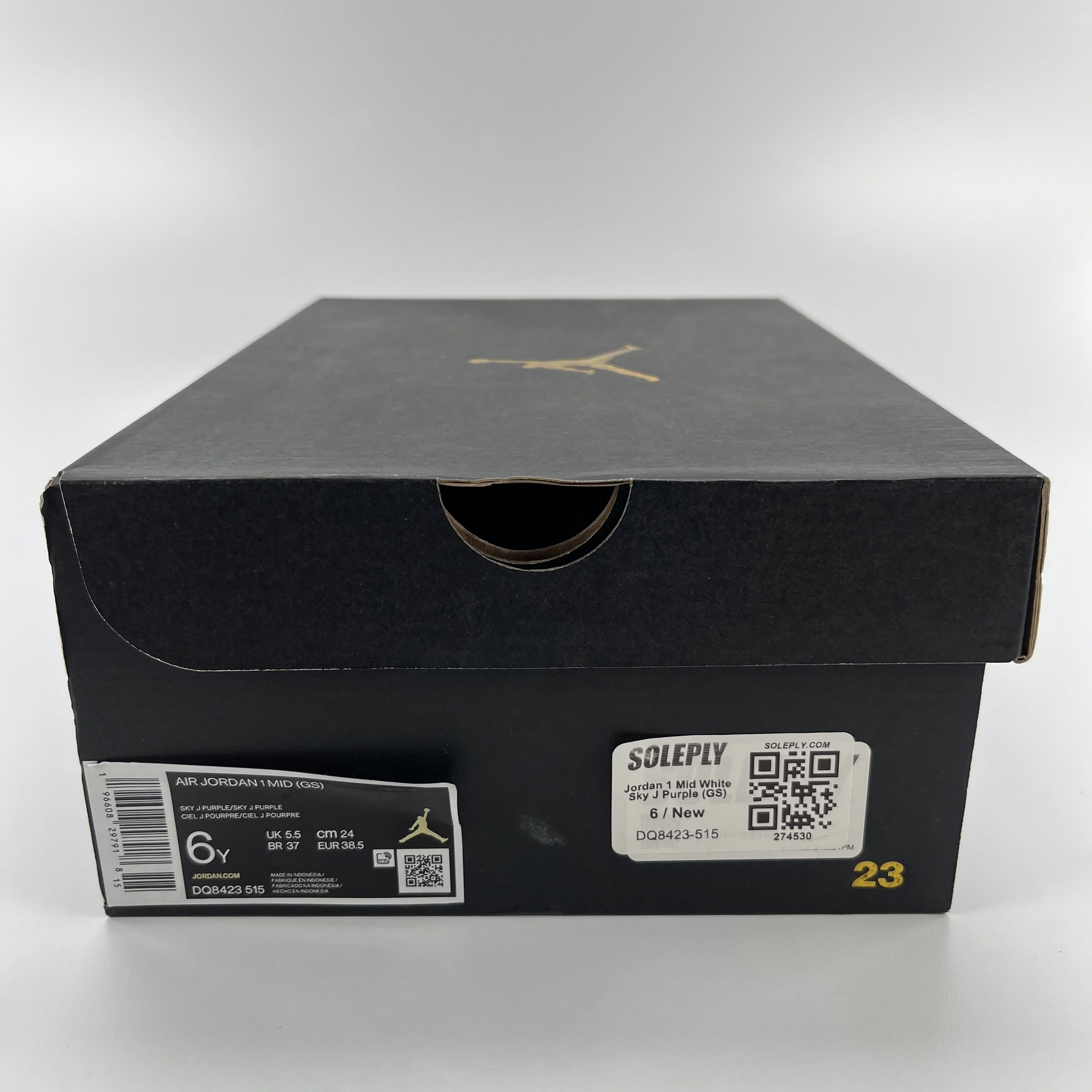 274530 Jordan 1 Mid White Sky J Purple (GS)