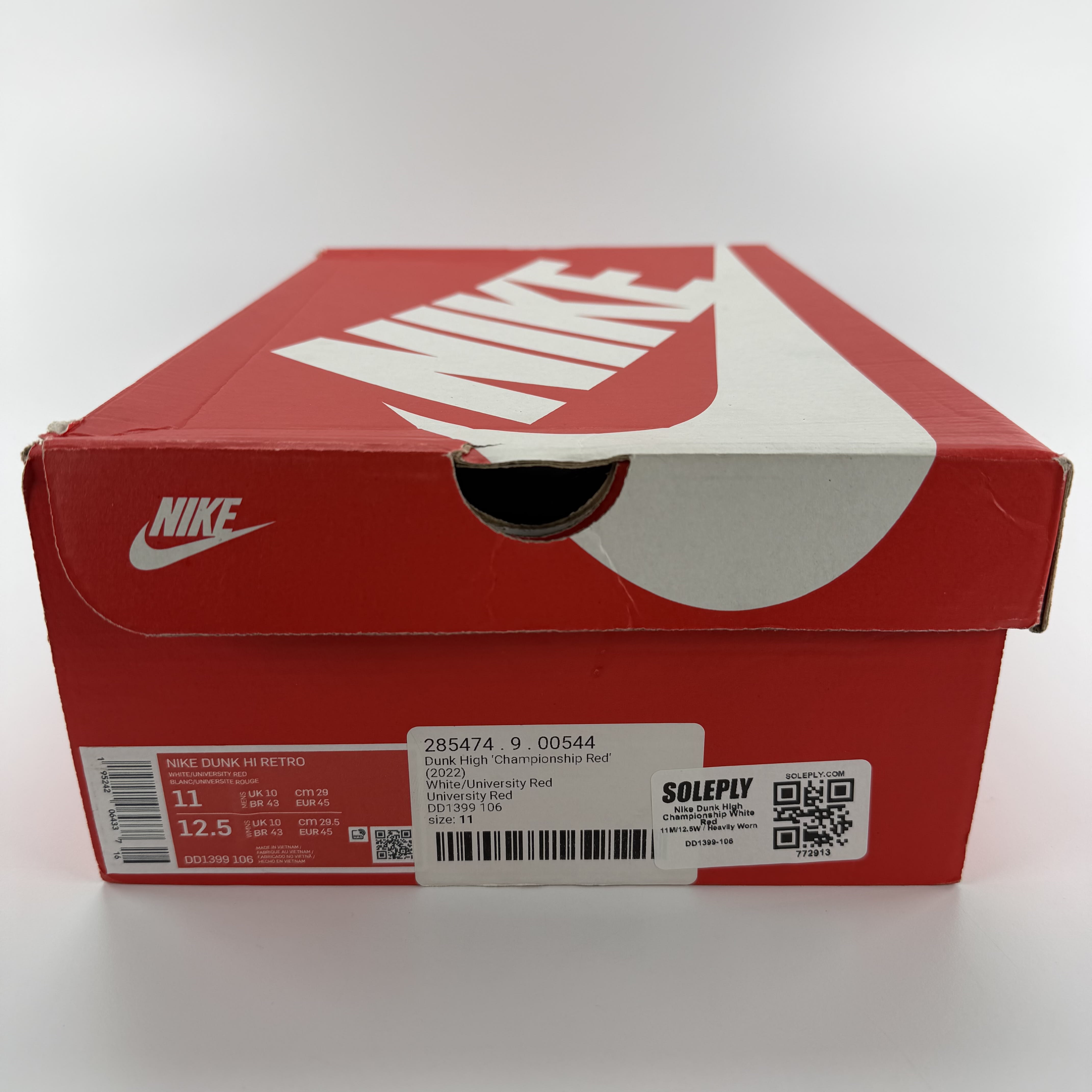 772913 Nike Dunk High Championship White Red