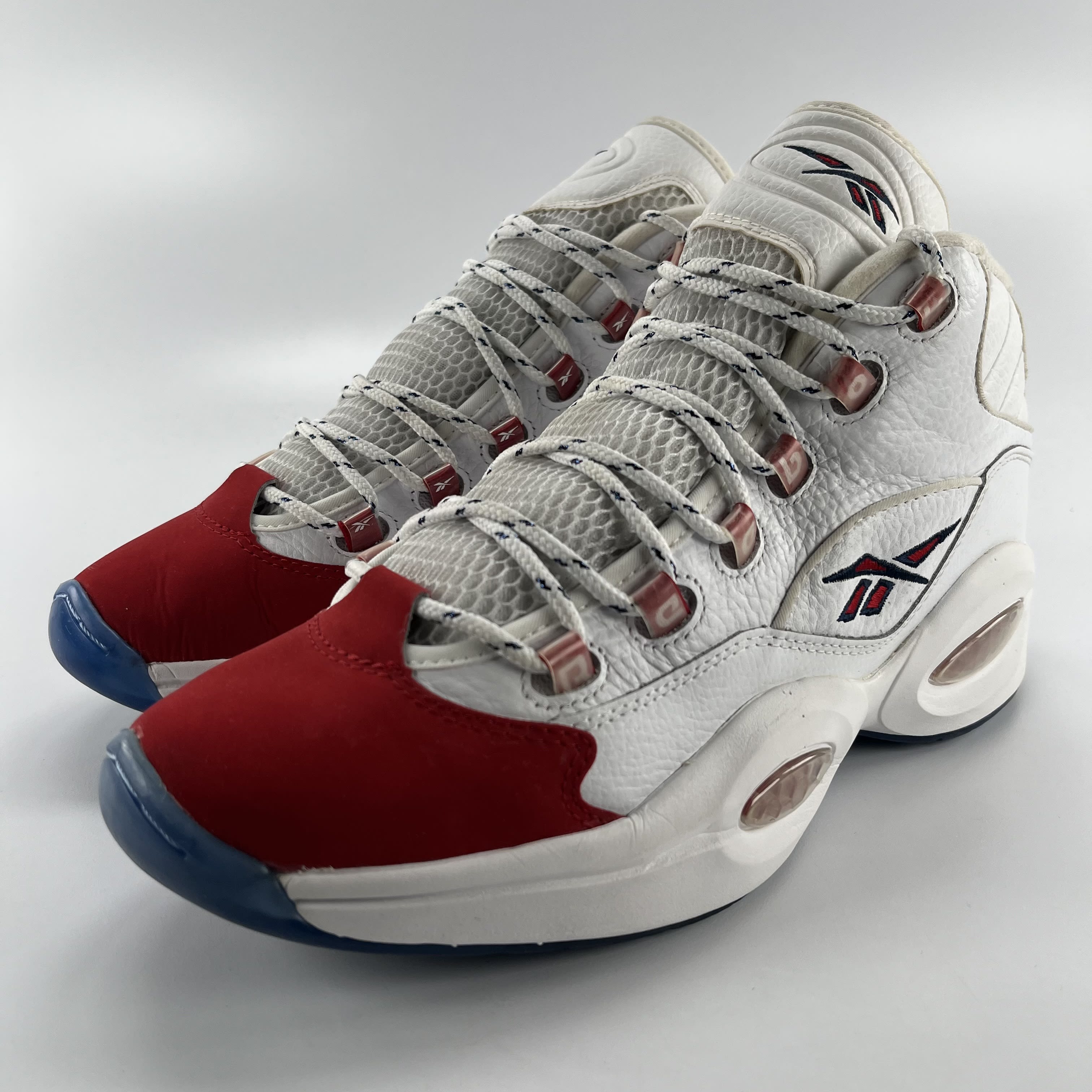 622975 Reebok Question Mid Red Toe 25th Anniversary