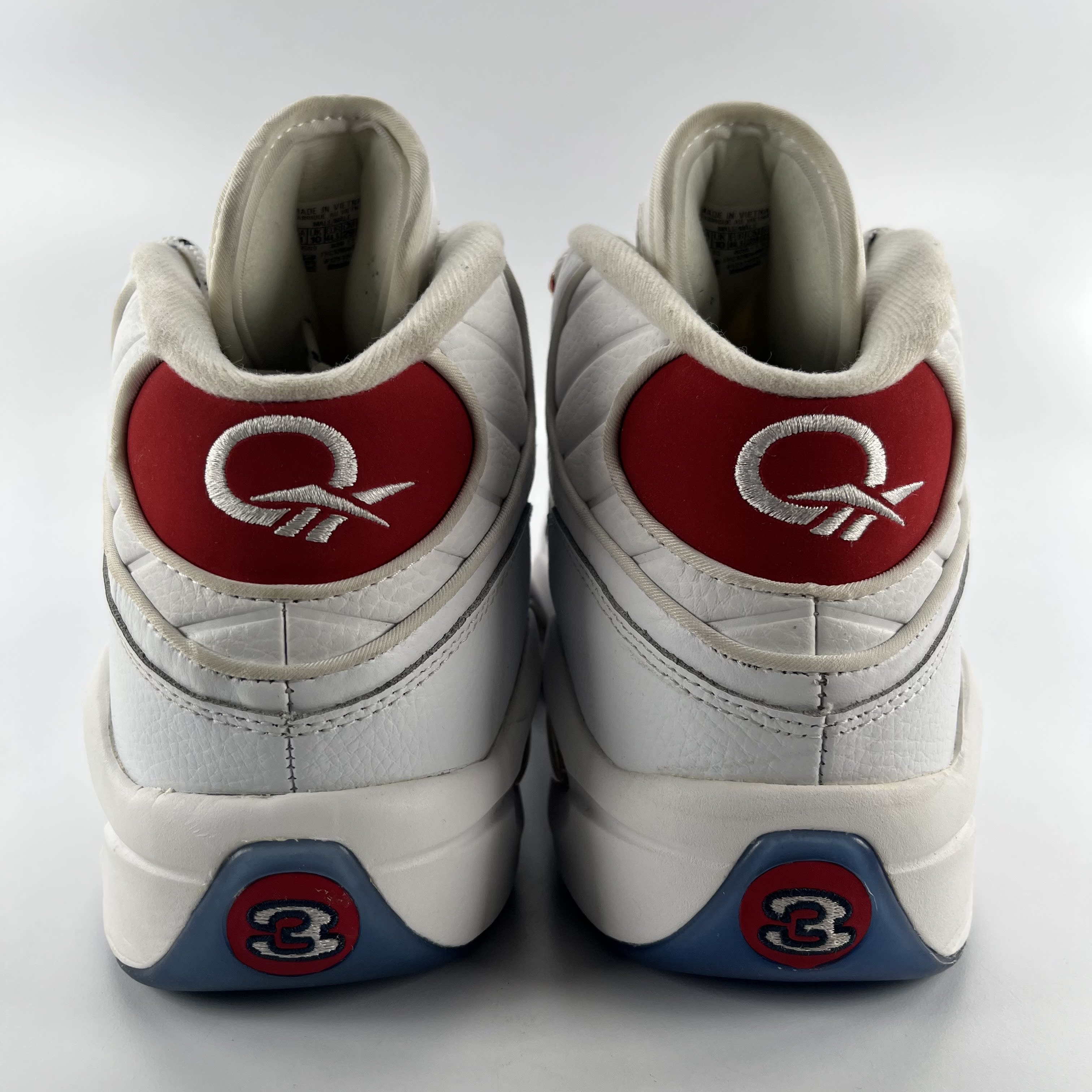 622975 Reebok Question Mid Red Toe 25th Anniversary