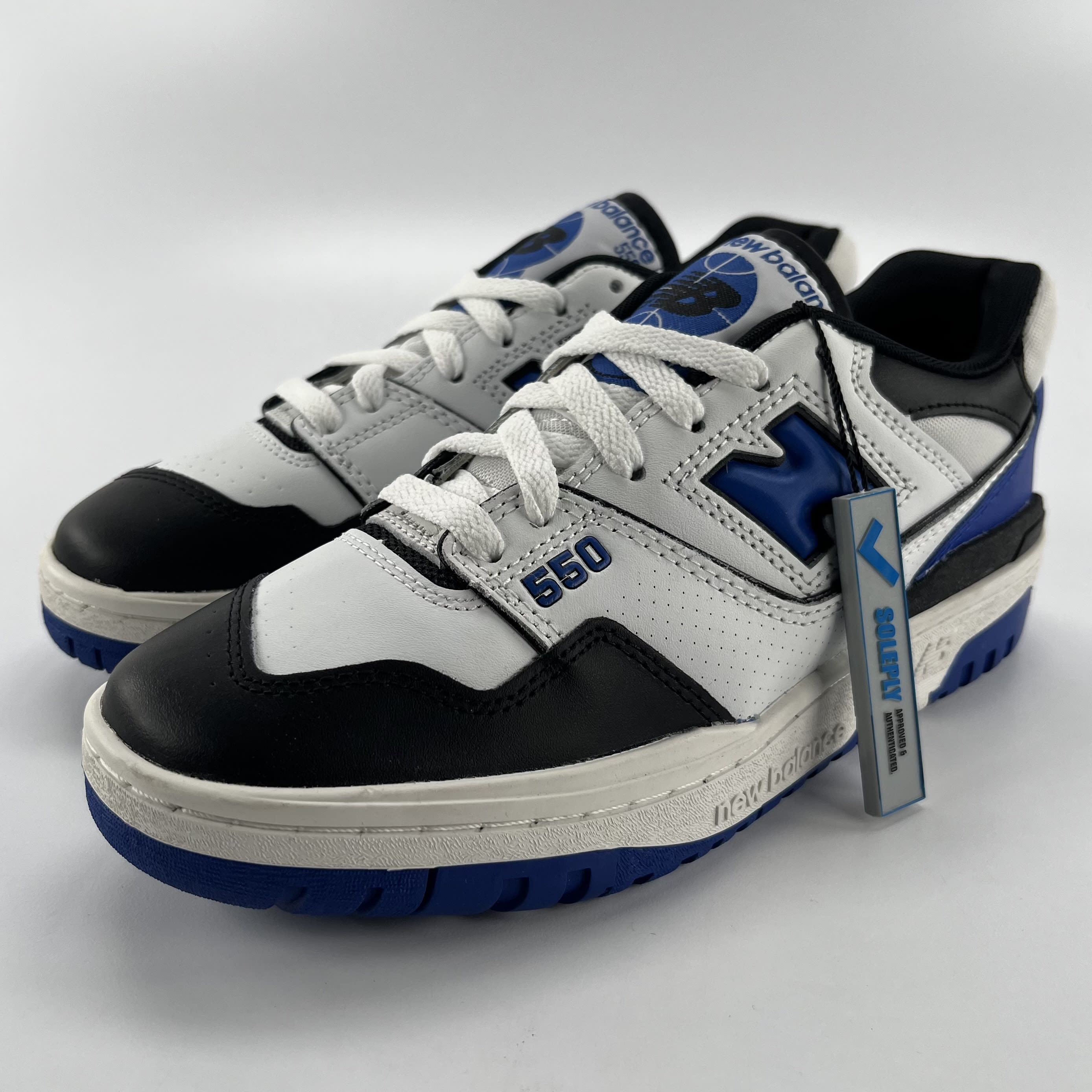 537554 New Balance 550 White Royal Black
