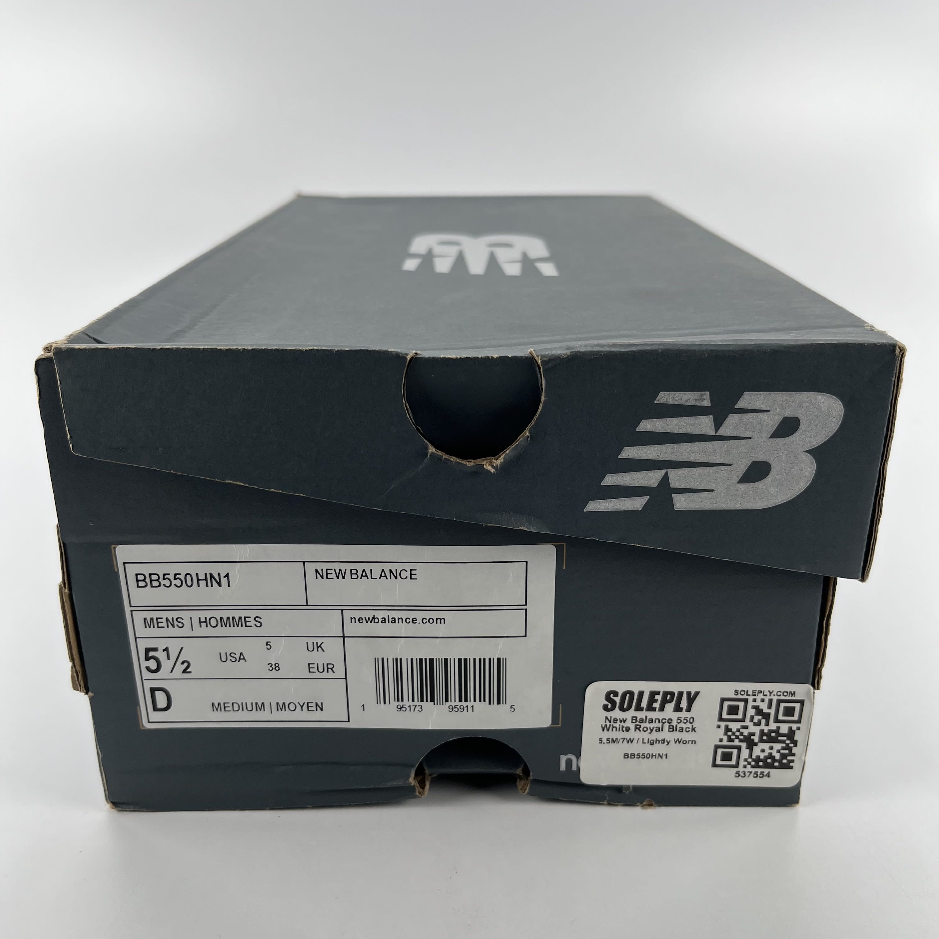 537554 New Balance 550 White Royal Black