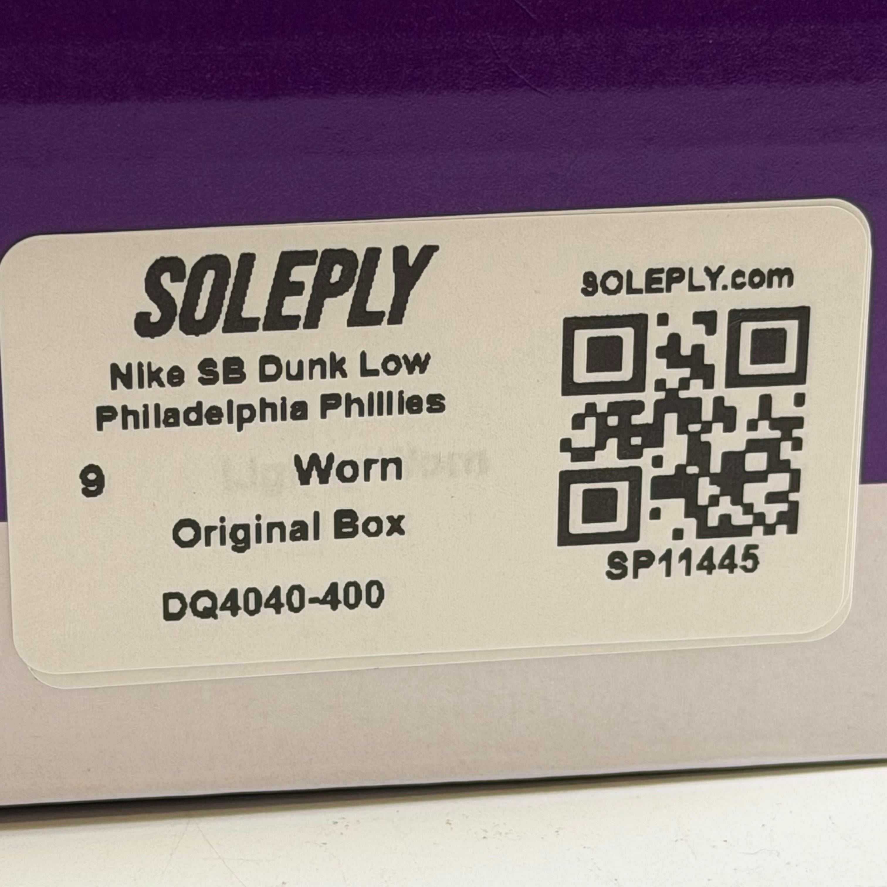 SP11445 Nike SB Dunk Low Philadelphia Phillies