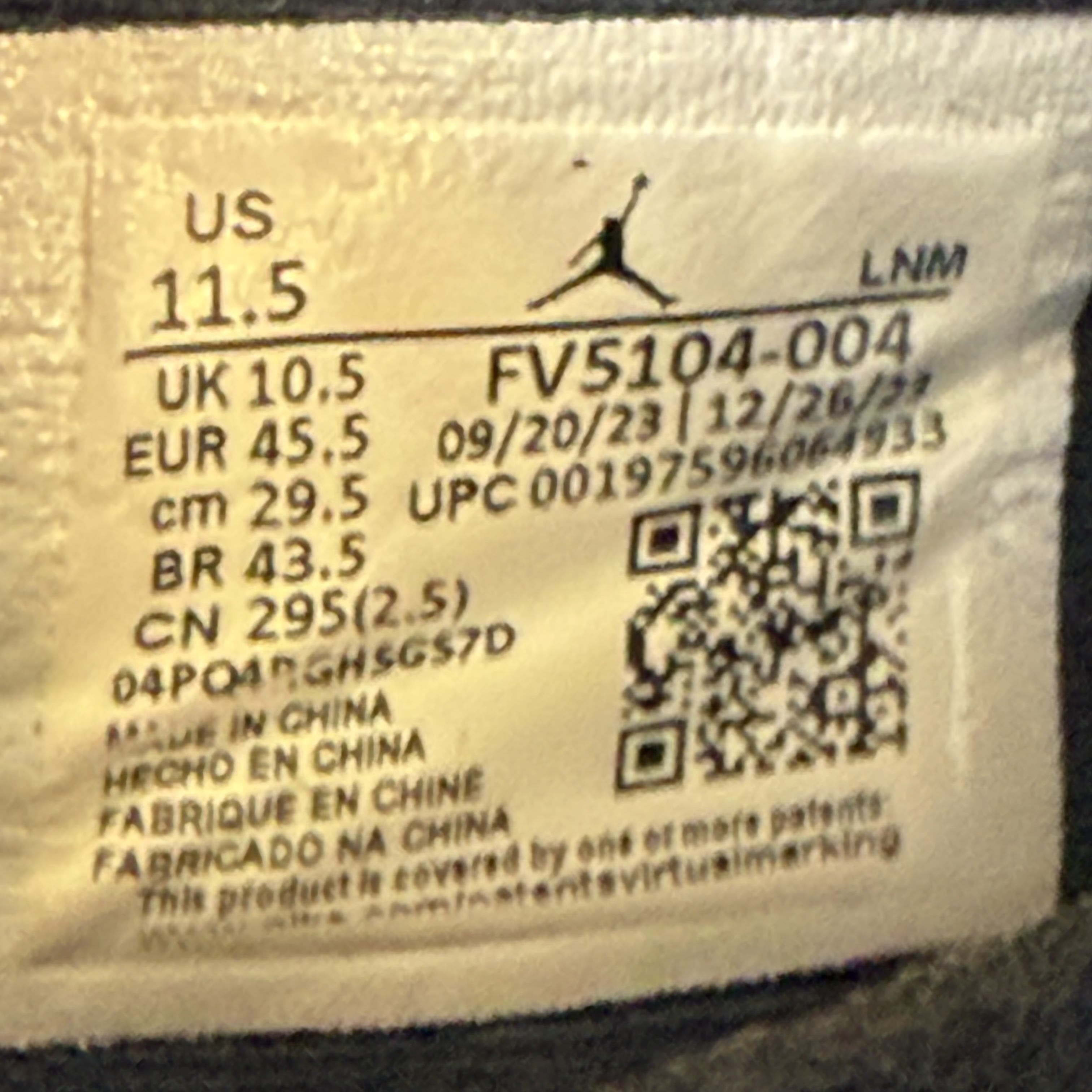 SP4986 Jordan 11 Retro Low Space Jam