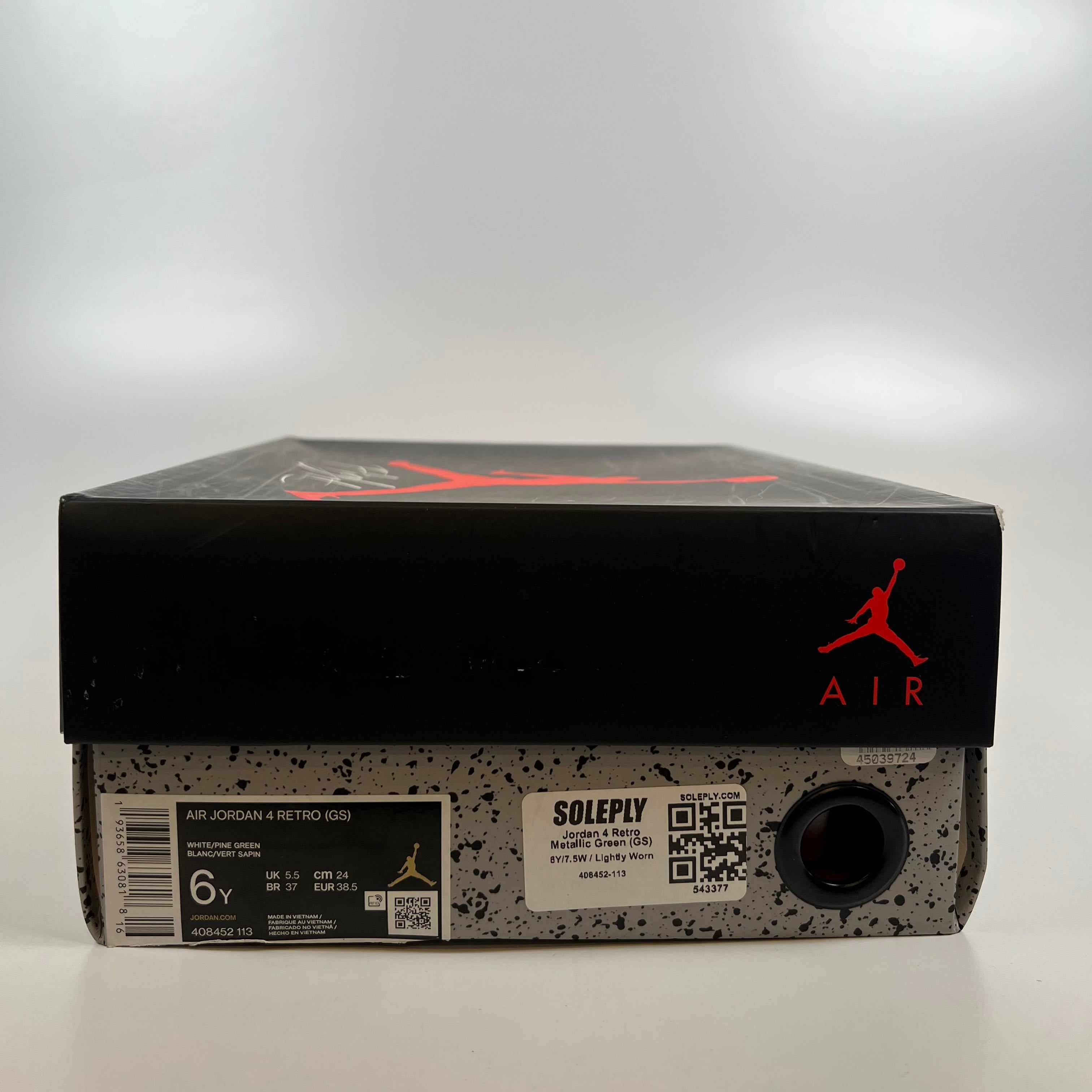 543377 Jordan 4 Retro Metallic Green (GS)