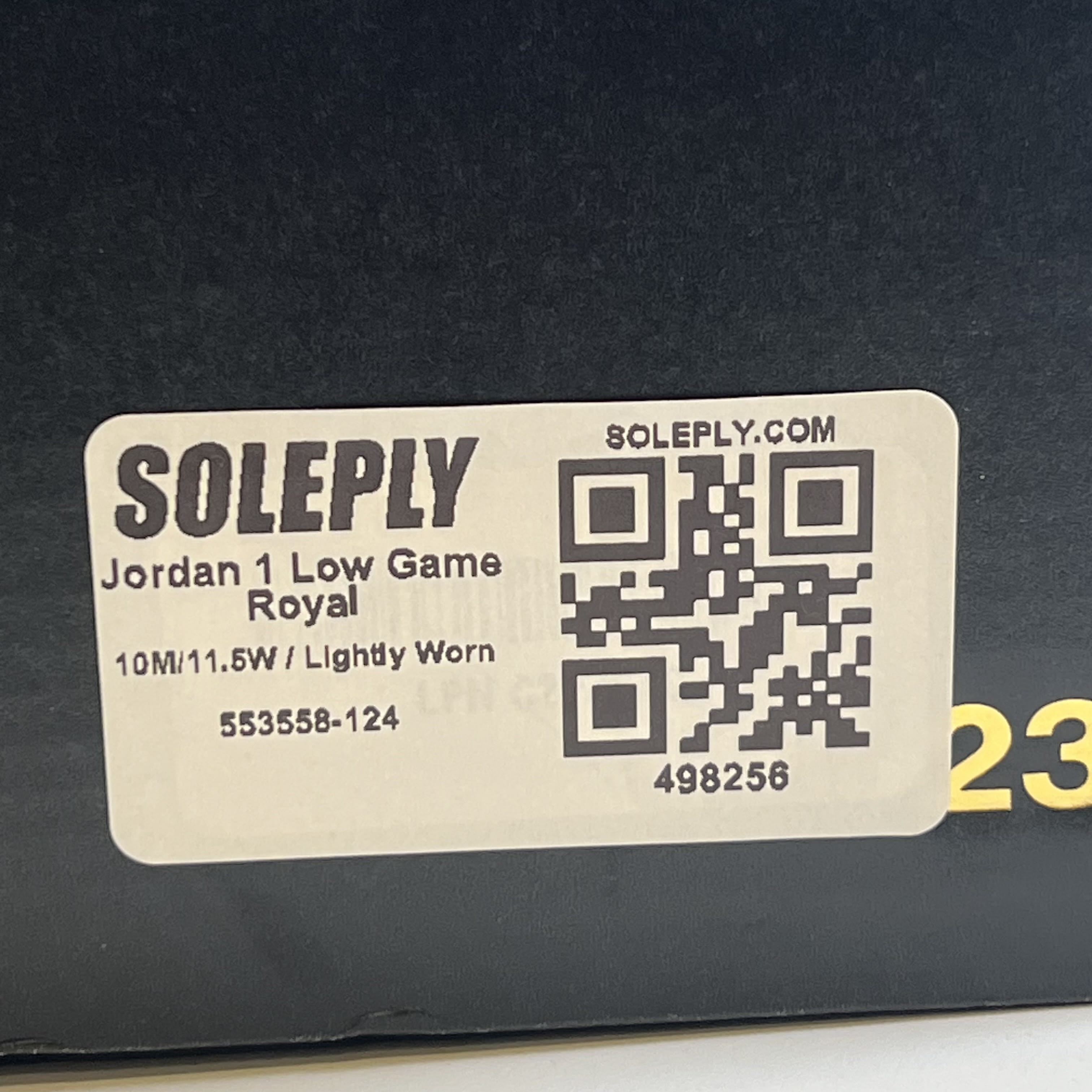 498256 Jordan 1 Low Game Royal