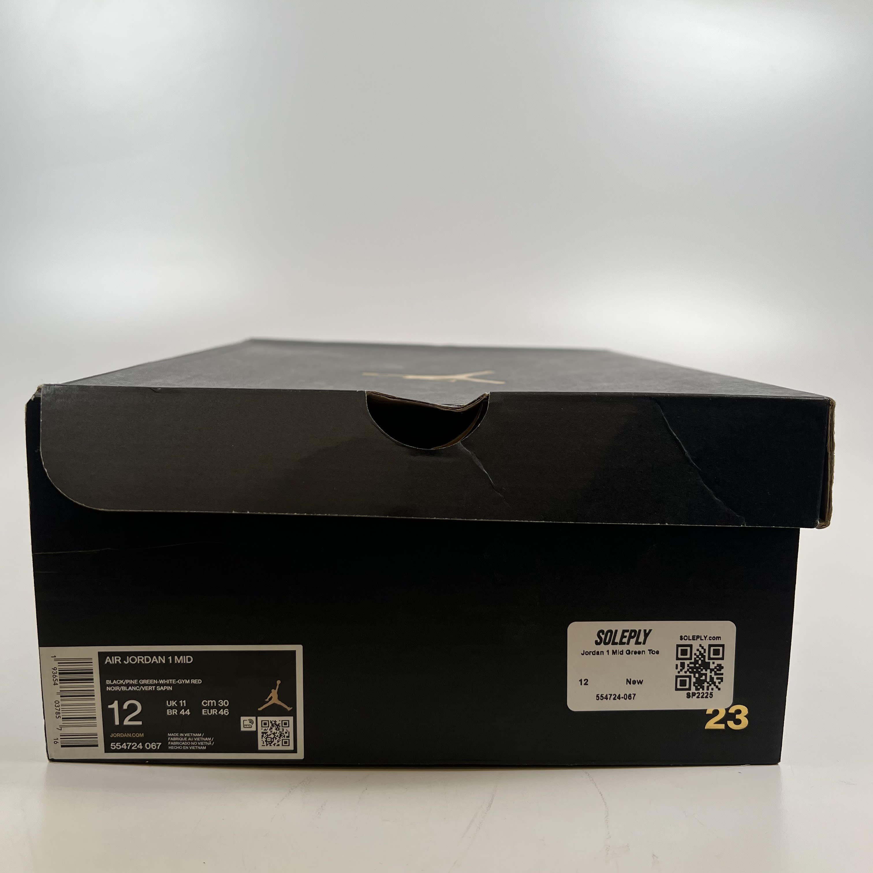 SP2225 Jordan 1 Mid Green Toe