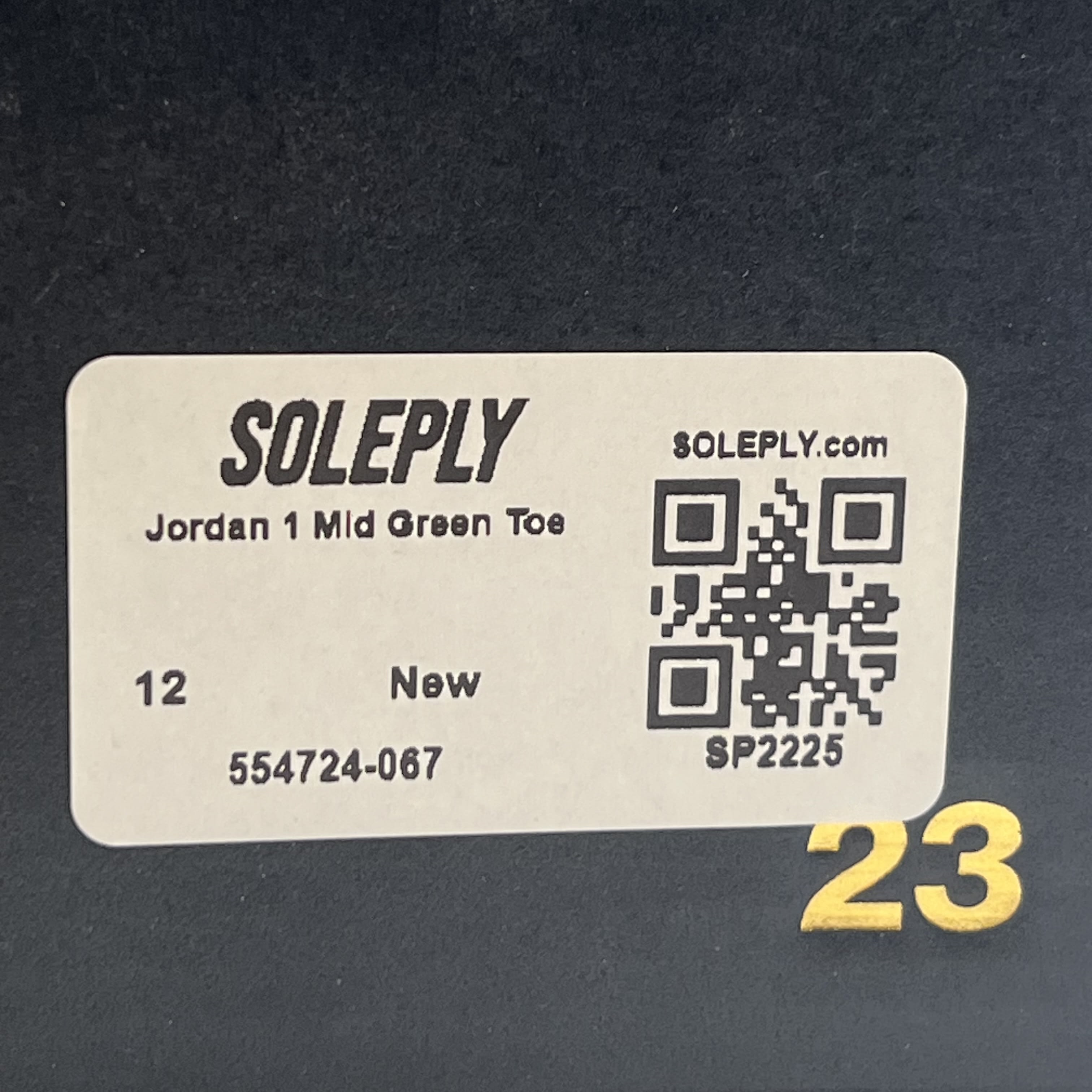 SP2225 Jordan 1 Mid Green Toe
