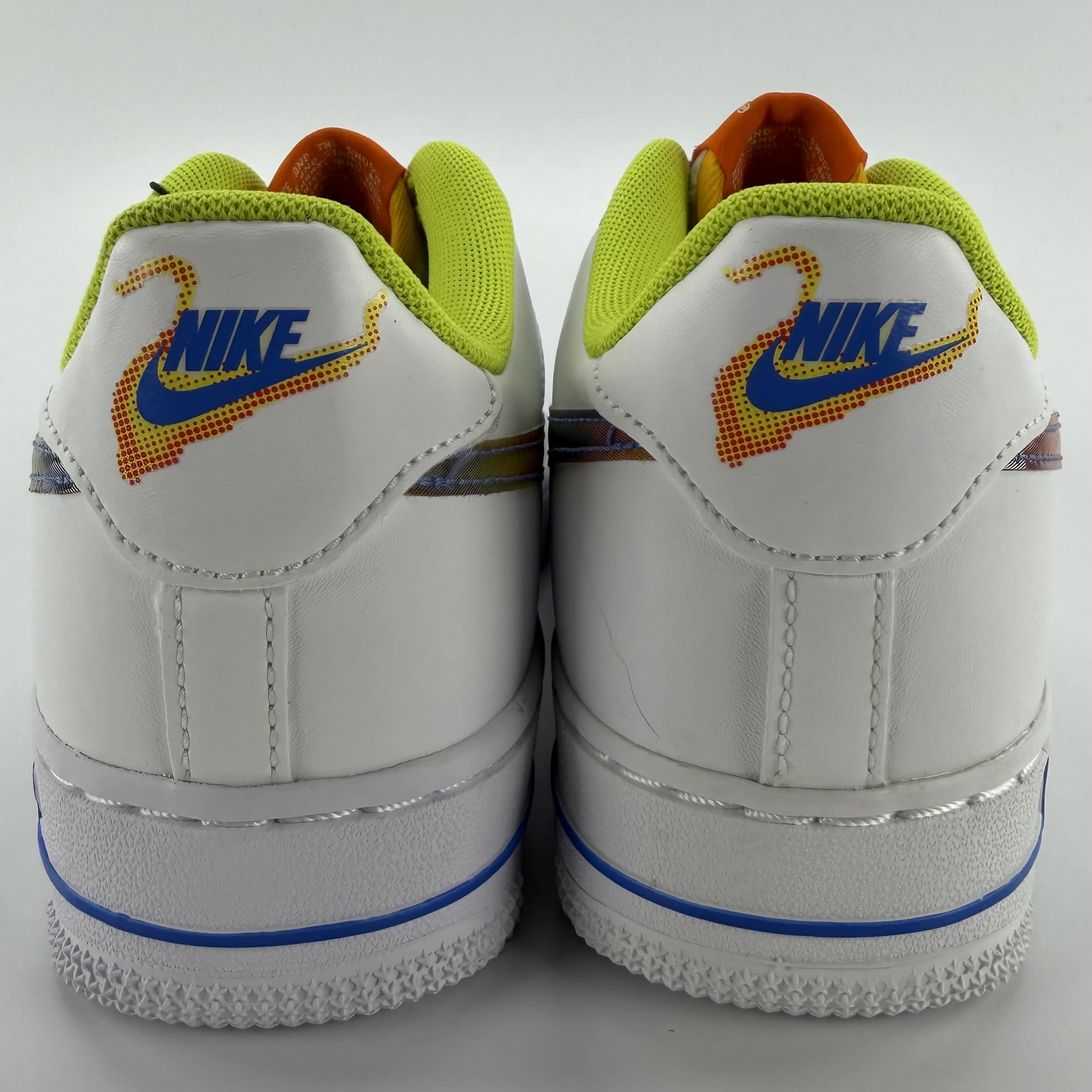611117 Nike Air Force 1 Low LV8 White Magma Orange (GS)
