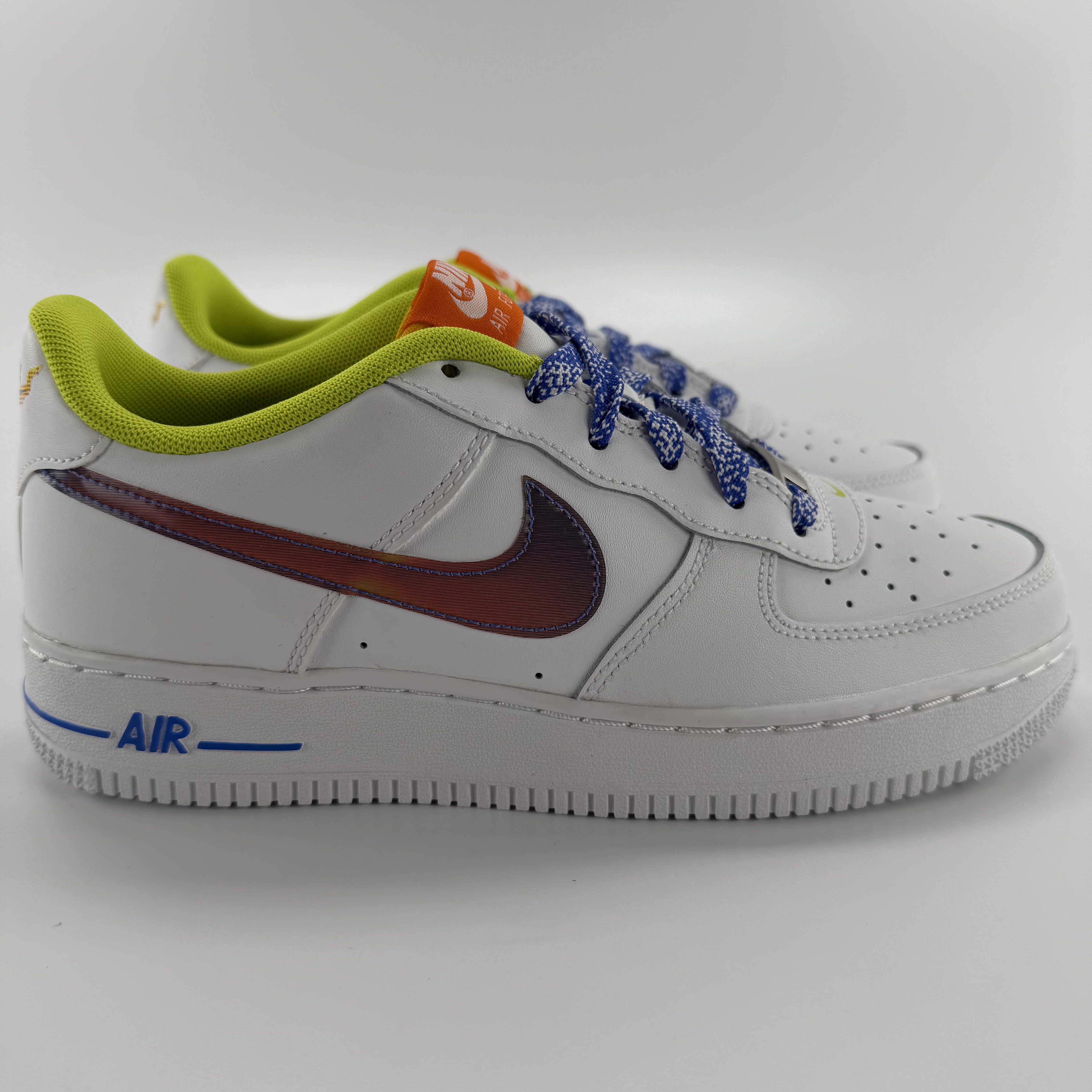 611117 Nike Air Force 1 Low LV8 White Magma Orange (GS)