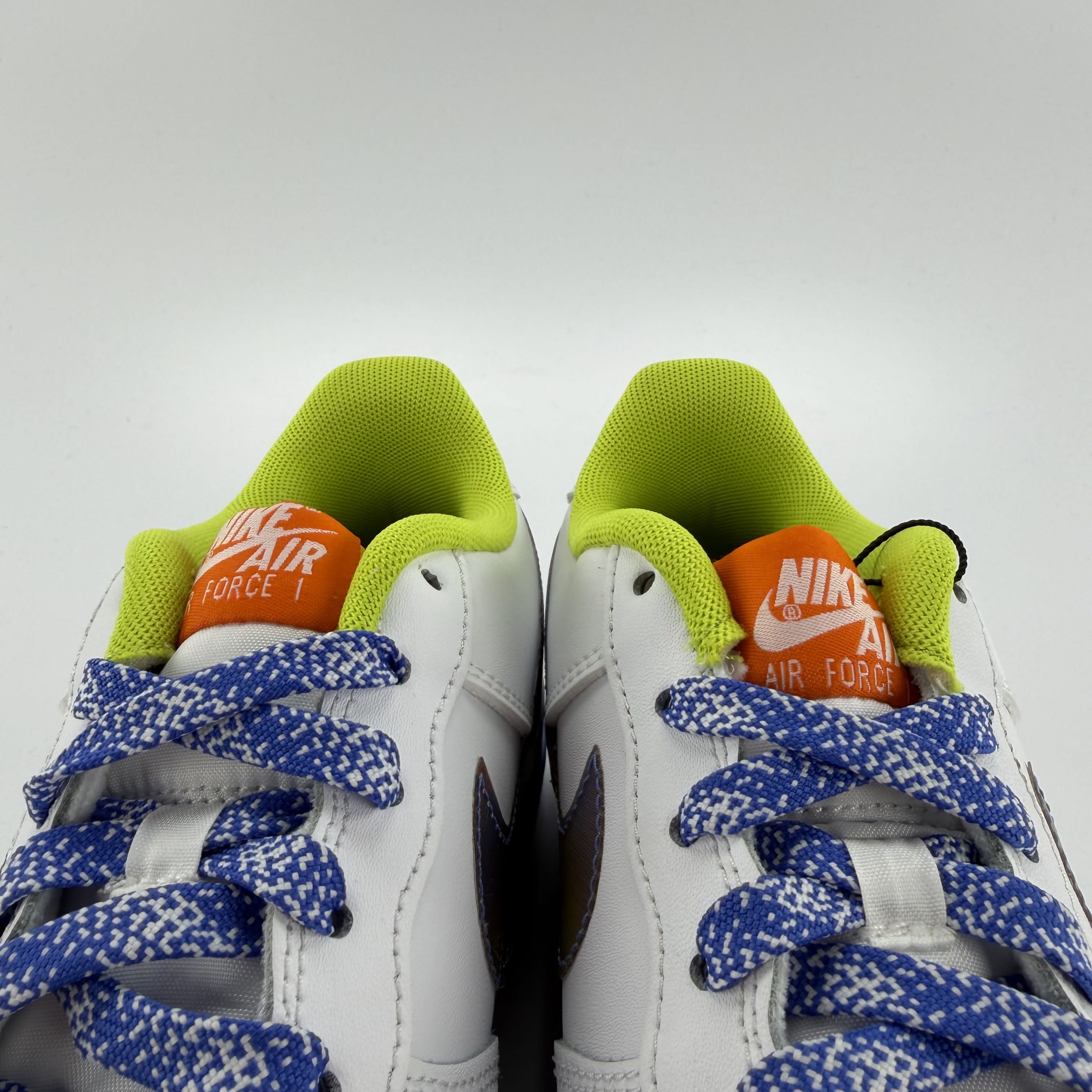 611117 Nike Air Force 1 Low LV8 White Magma Orange (GS)