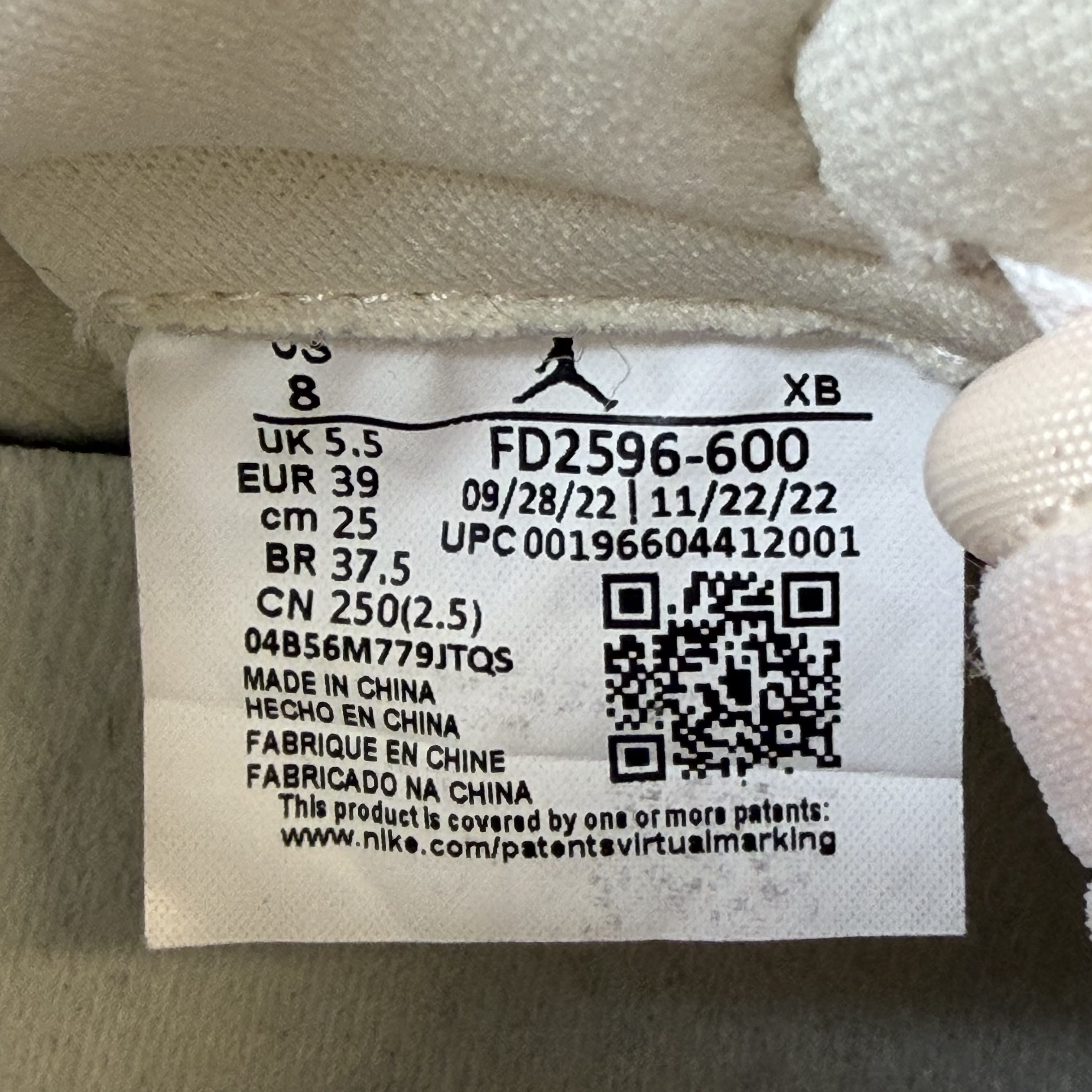 SP11032 Jordan 1 Retro High OG Washed Pink (Women's)