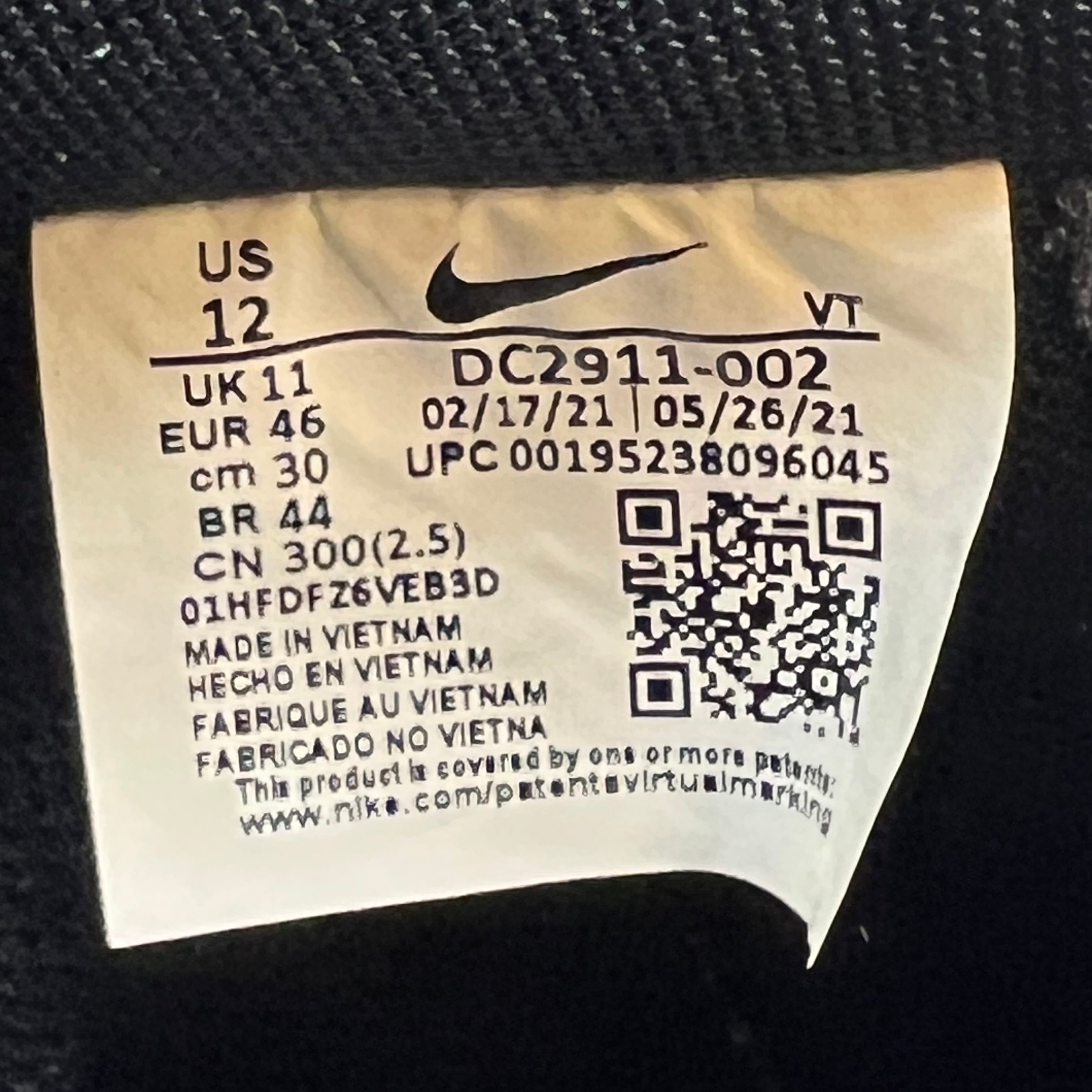 SP7887 Nike Air Force 1 Low '07 Black White