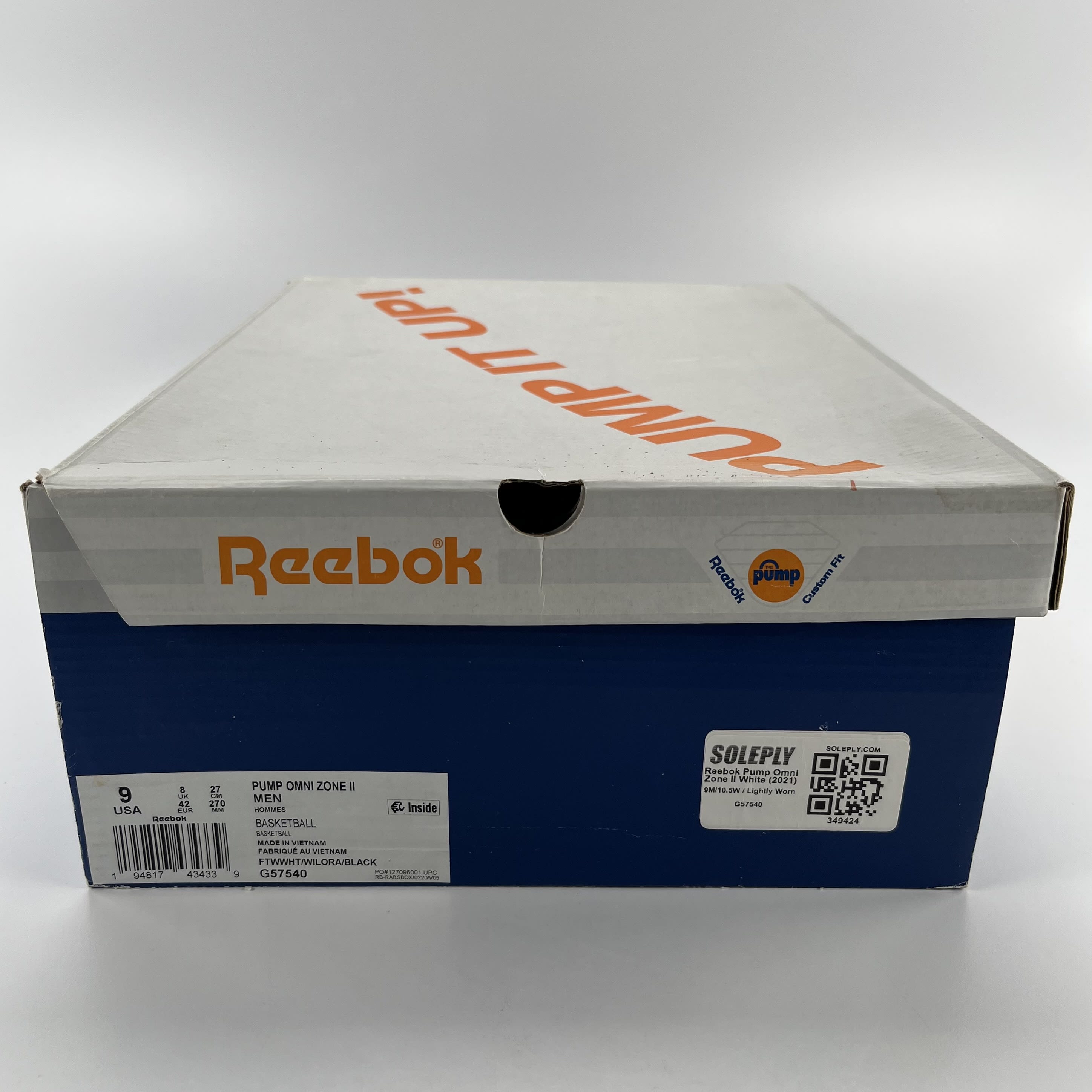 349424 Reebok Pump Omni Zone II White (2021)