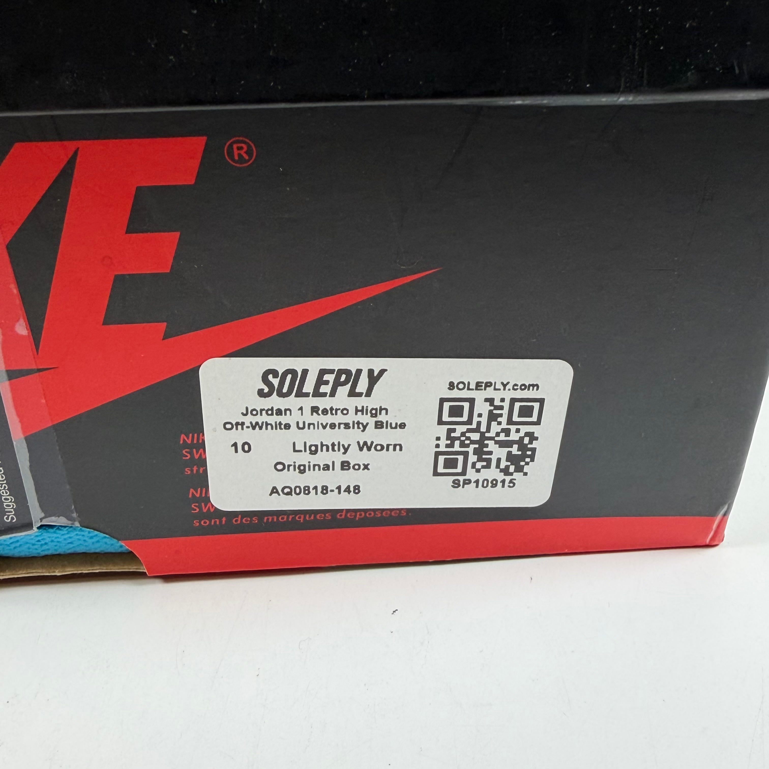 SP10915 Jordan 1 Retro High Off-White University Blue