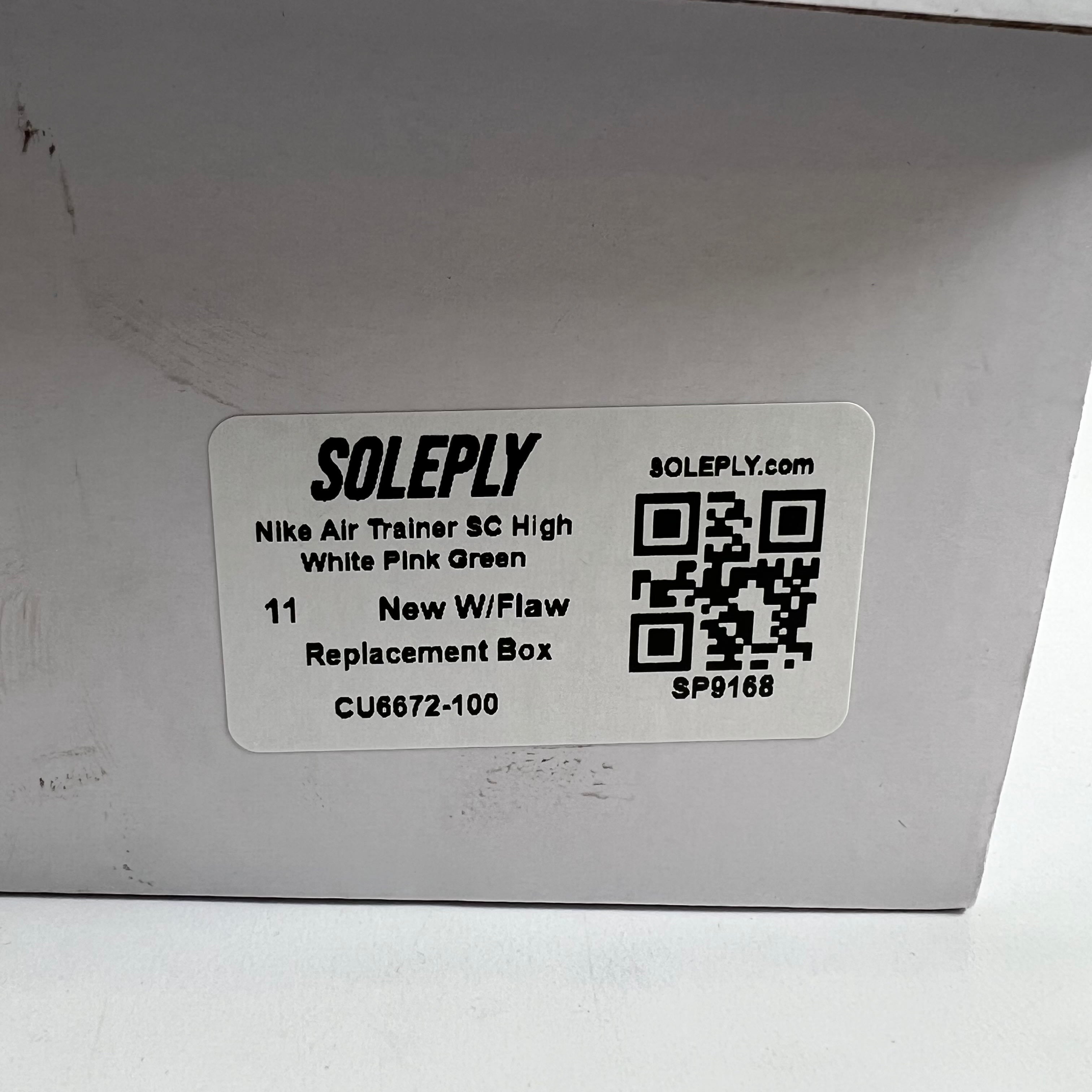 SP9168 Nike Air Trainer SC High White Pink Green