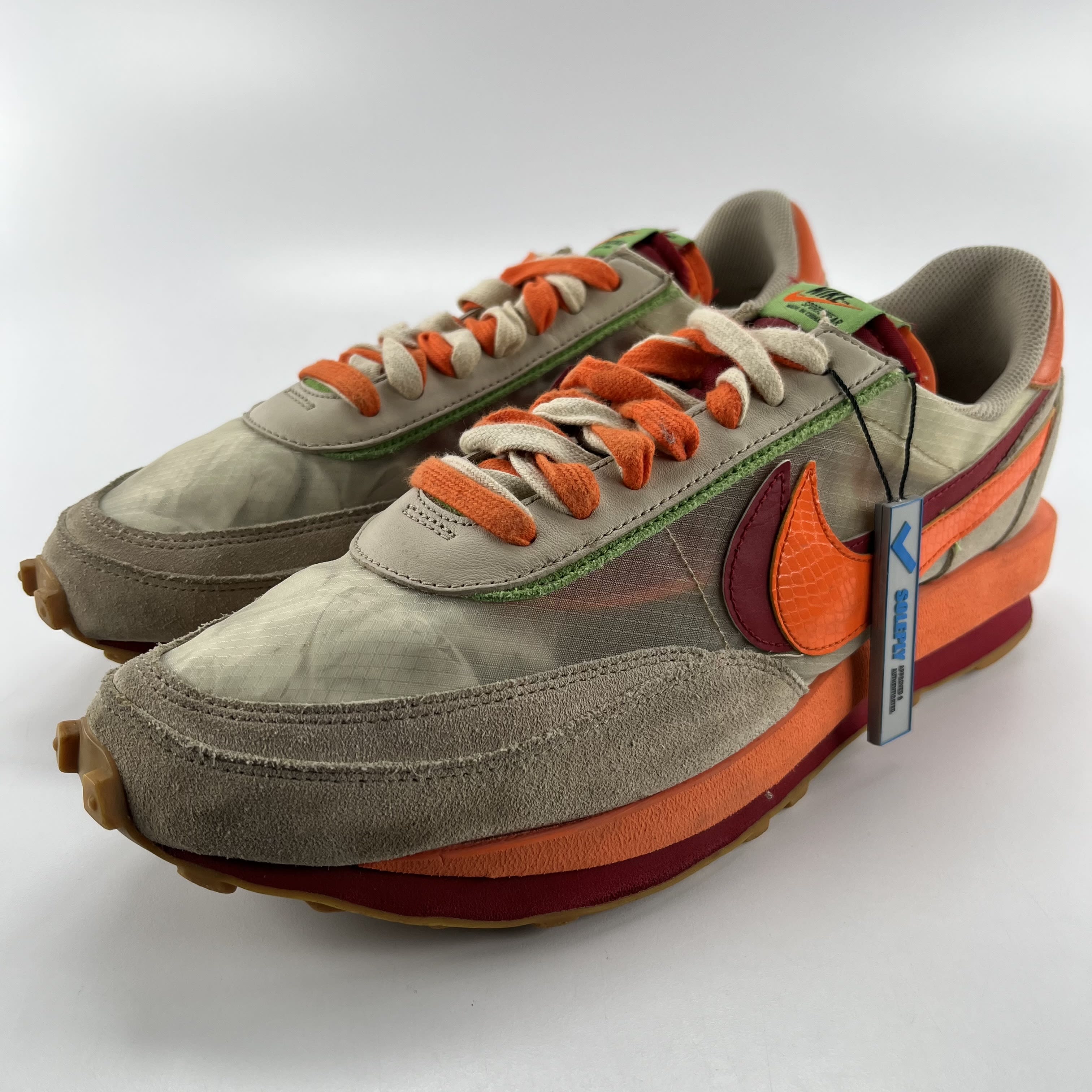 785461 sacai x Clot x LDWaffle 'Net Orange Blaze'