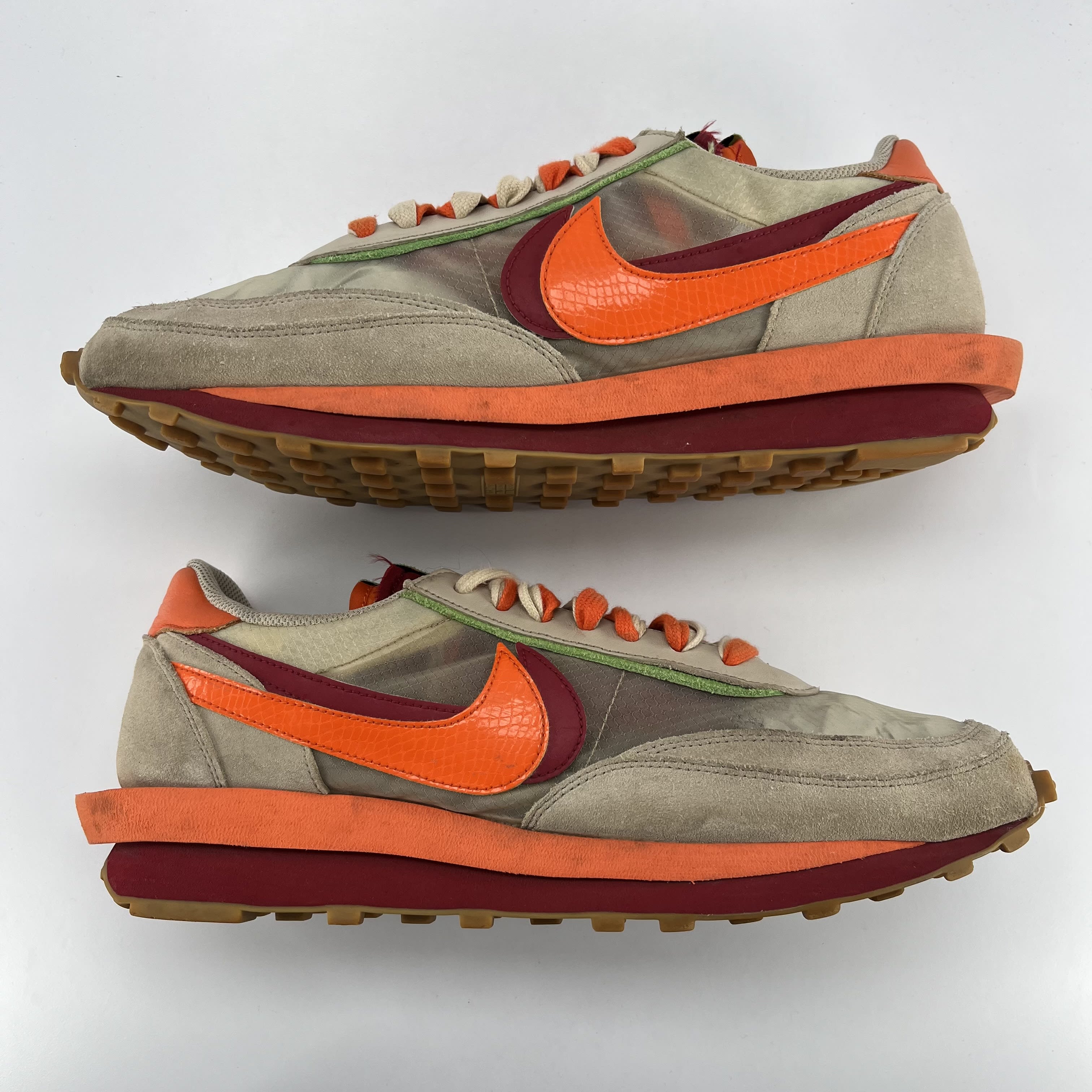 785461 sacai x Clot x LDWaffle 'Net Orange Blaze'