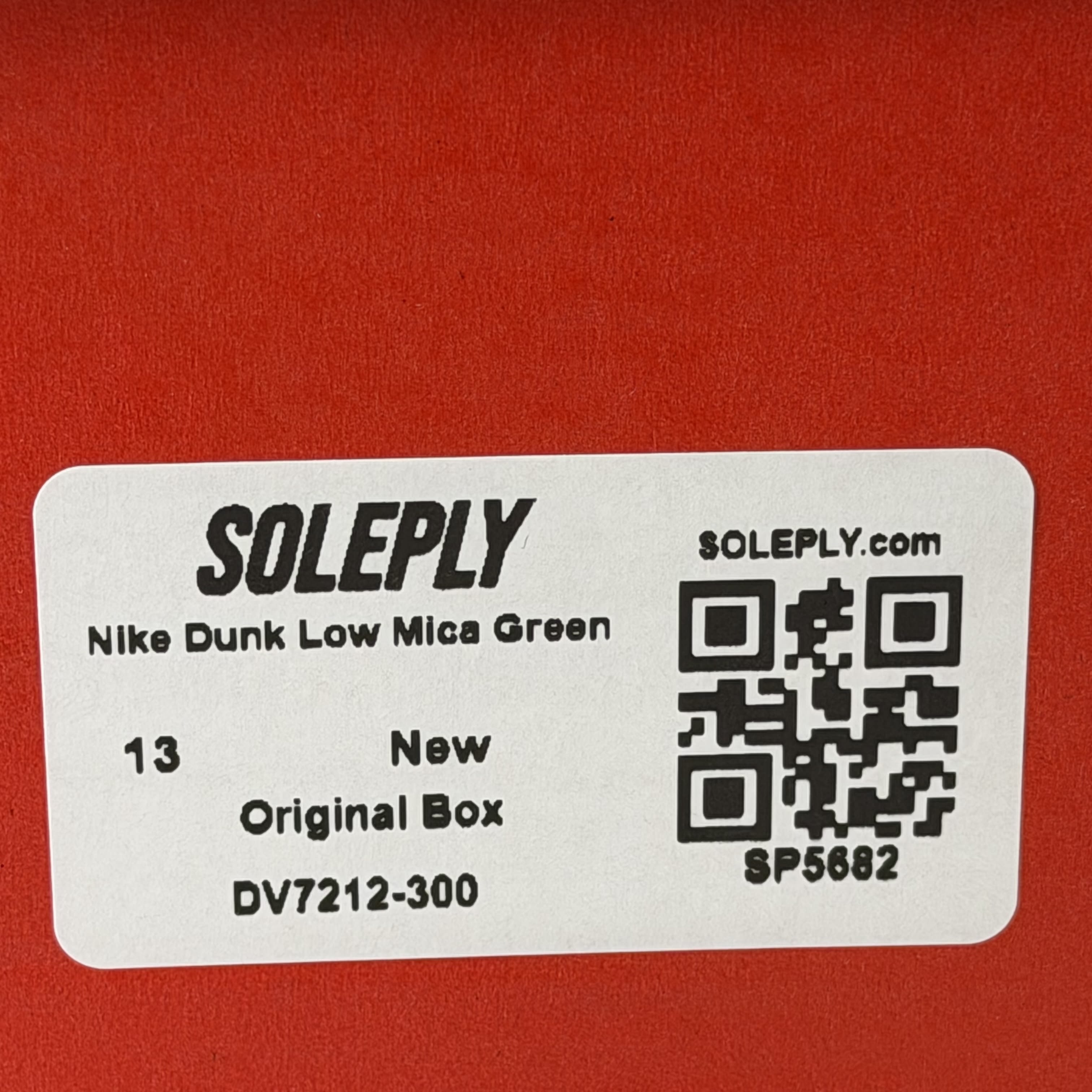 SP5682 Nike Dunk Low Mica Green