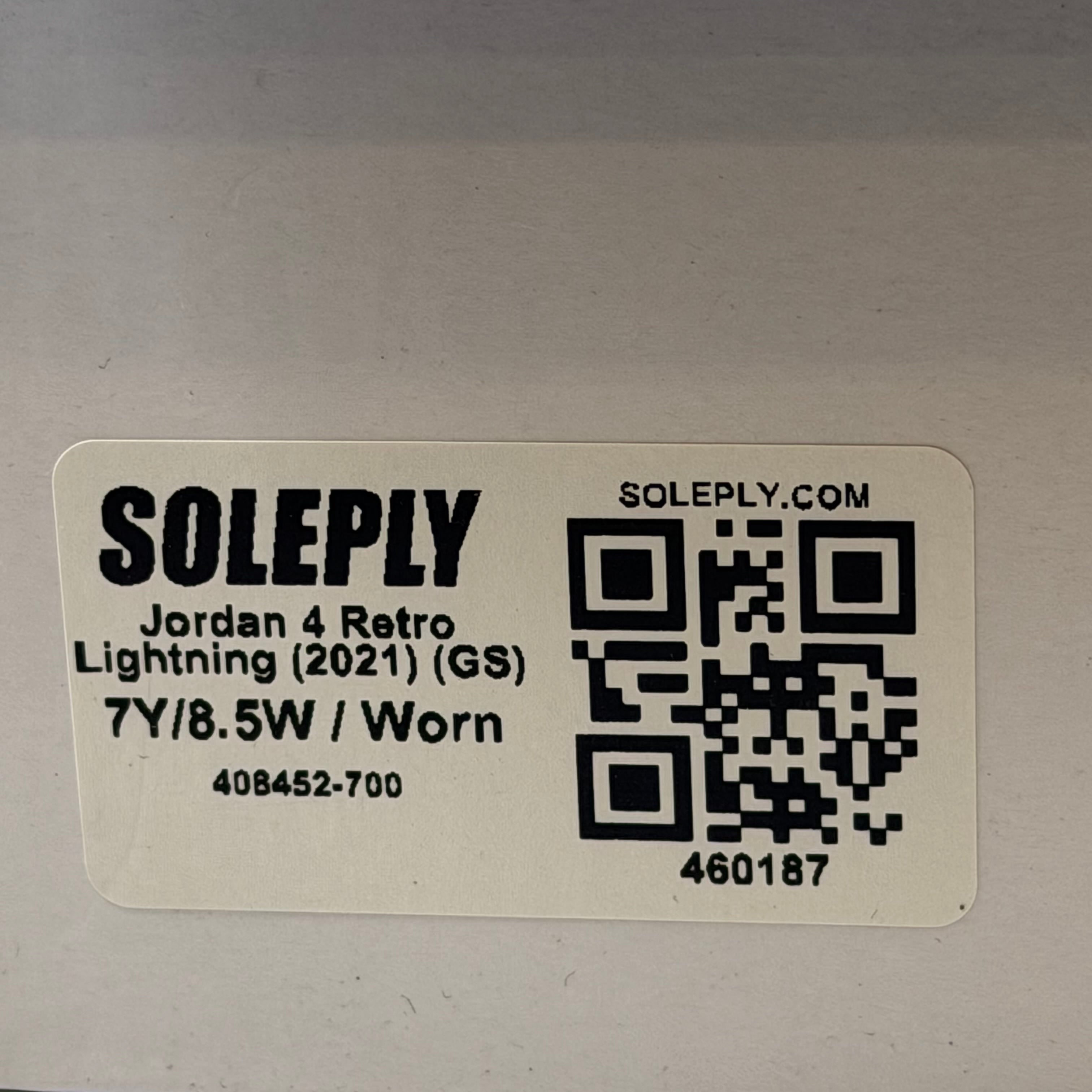 460187 Jordan 4 Retro Lightning (2021) (GS)