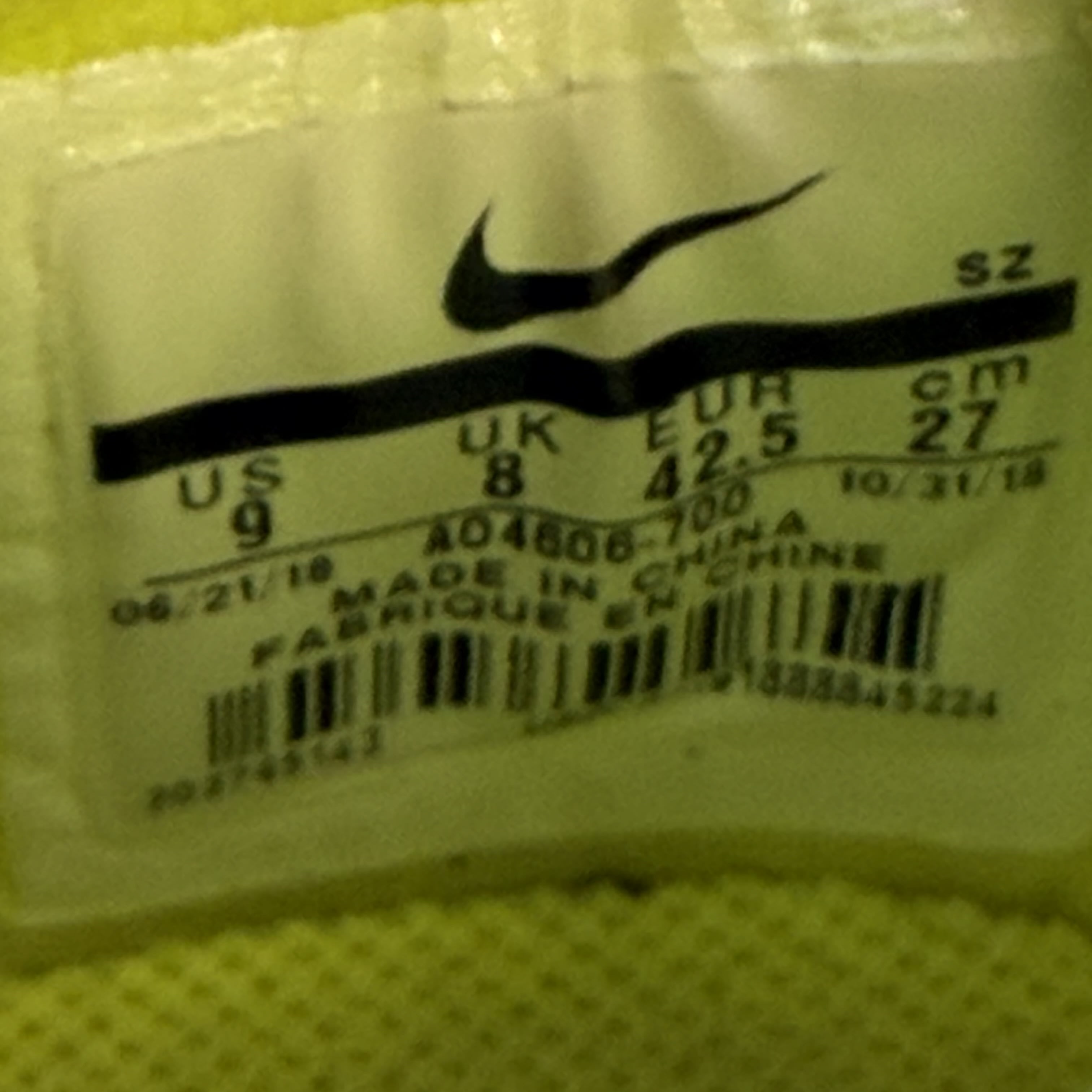 SP5293 Nike Air Force 1 Low Off-White Volt